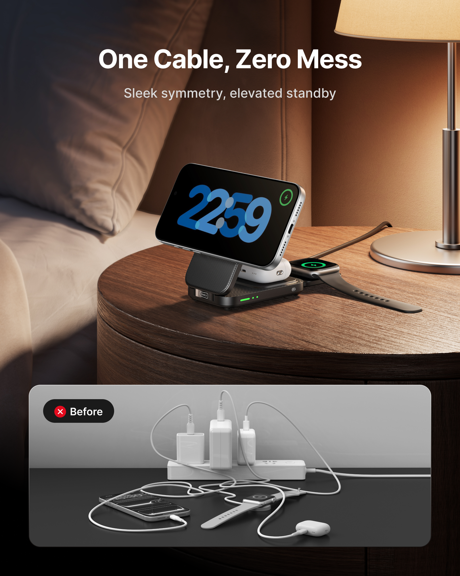 iniu-snapgo-w31-qi2-15w-3-in-1-magnetic-foldable-wireless-charger image 3