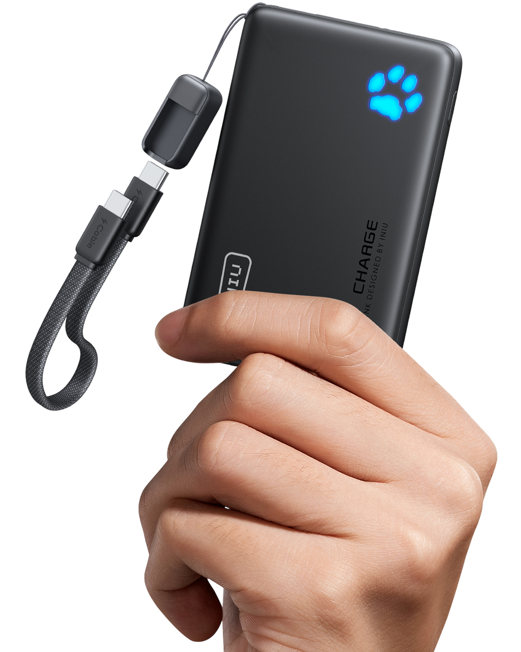 iniu-pawsible-p41-power-bank-45w-10000mah-with-dual-usb-c-in-out-ports-and-high- image 1