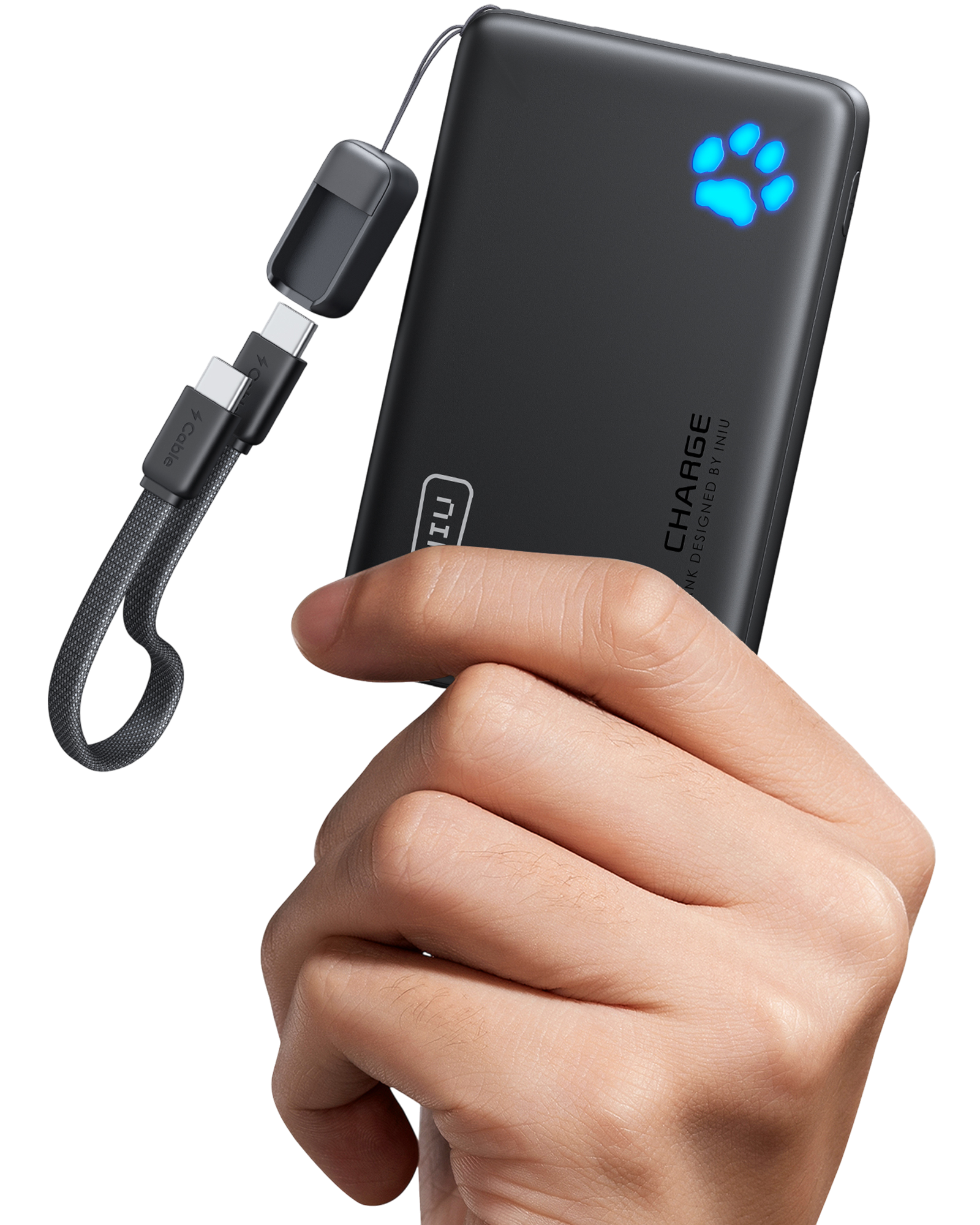 iniu-pawsible-p41-power-bank-45w-10000mah-with-dual-usb-c-in-out-ports-and-high- image 2