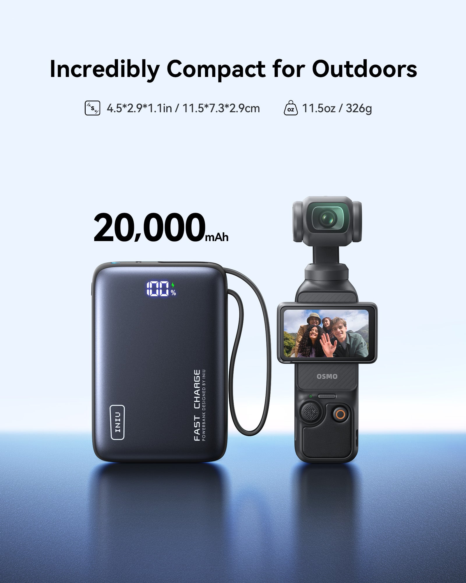 iniu-20000mah-pd-20w-compact-portable-power-bank-with-built-in-usb-c-cable image 3