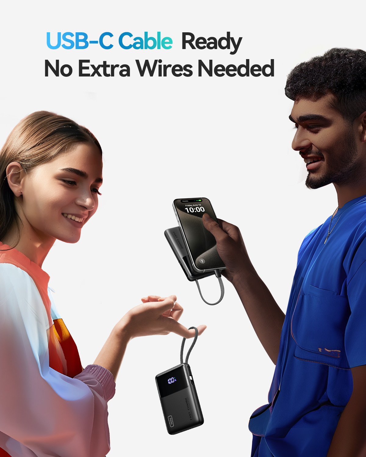 iniu-carry-p55l-power-bank-45w-10-000mah-built-in-usb-c-cable-pd-qc-fast-charge- image 3