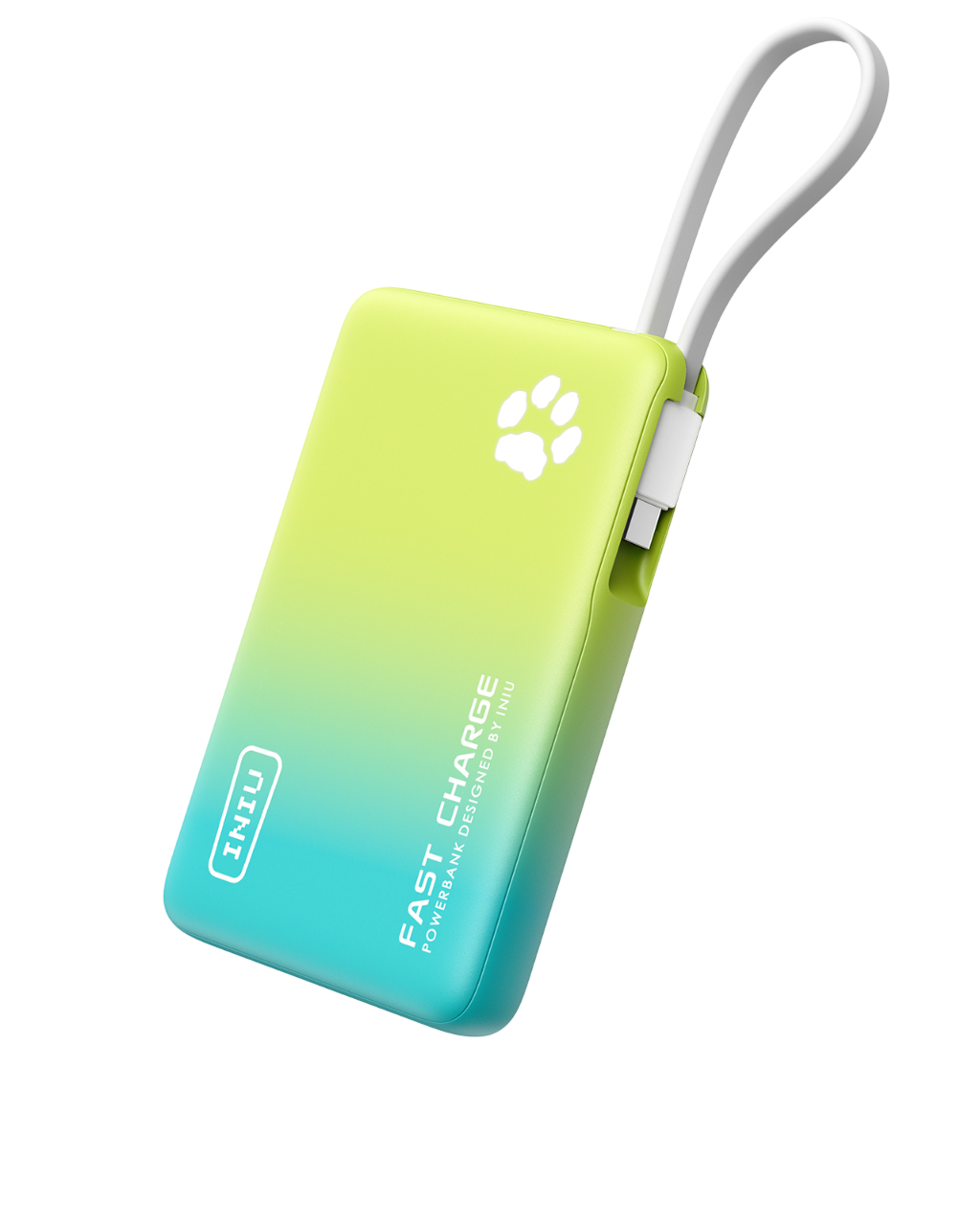 iniu-pawsible-p41l-power-bank-with-built-in-cable-slimmest-45w-10000mah-usb-c-ch image 2