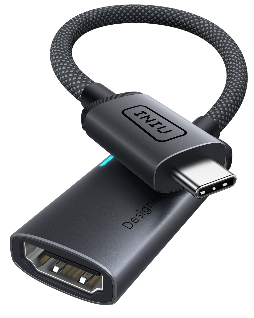 iniu-c60-usb-c-to-hdmi-adapter-4k-60hz-3-mode-display-converter-for-iphone-15-ma image 1