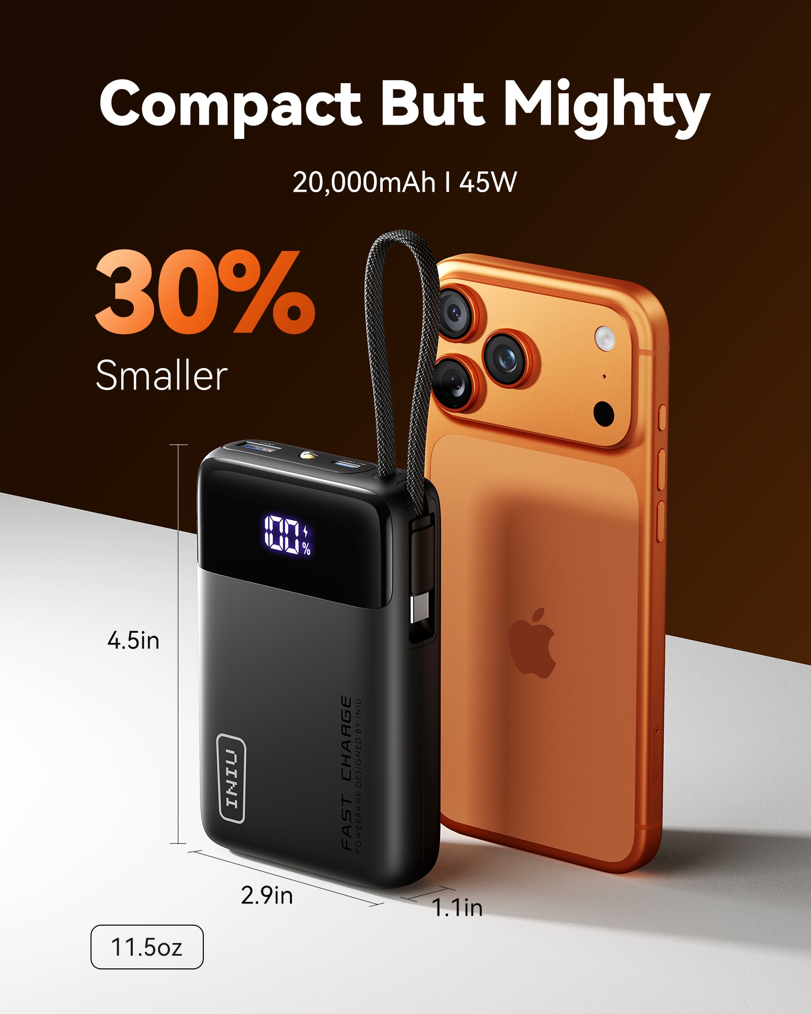 iniu-carry-p51l-45w-usb-c-portable-charger-20000mah-power-bank-with-built-in-usb image 4