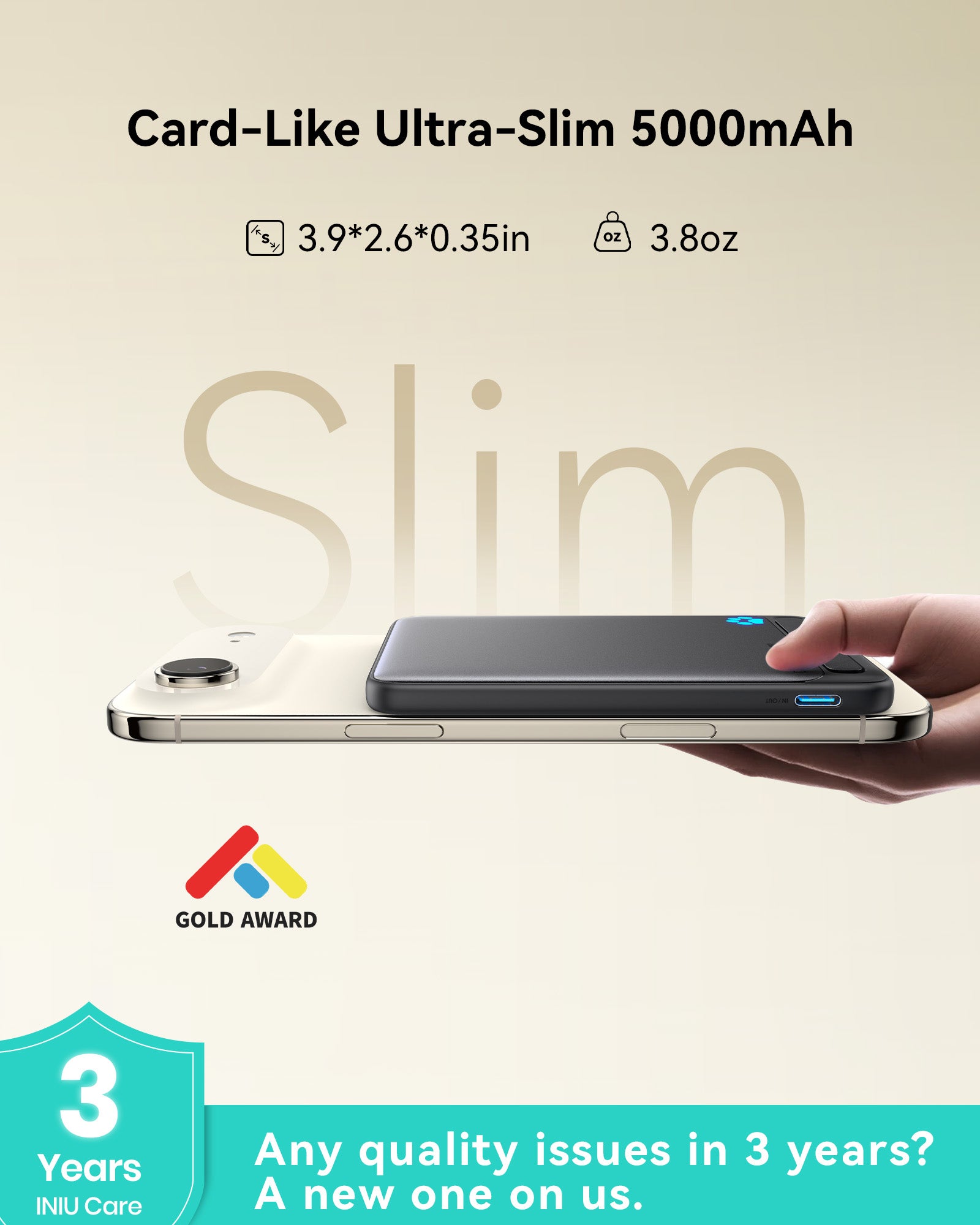 iniu-snapgo-p71-qi2-15w-magsafe-compatible-magnetic-power-bank-slimmest-5-000mah image 4