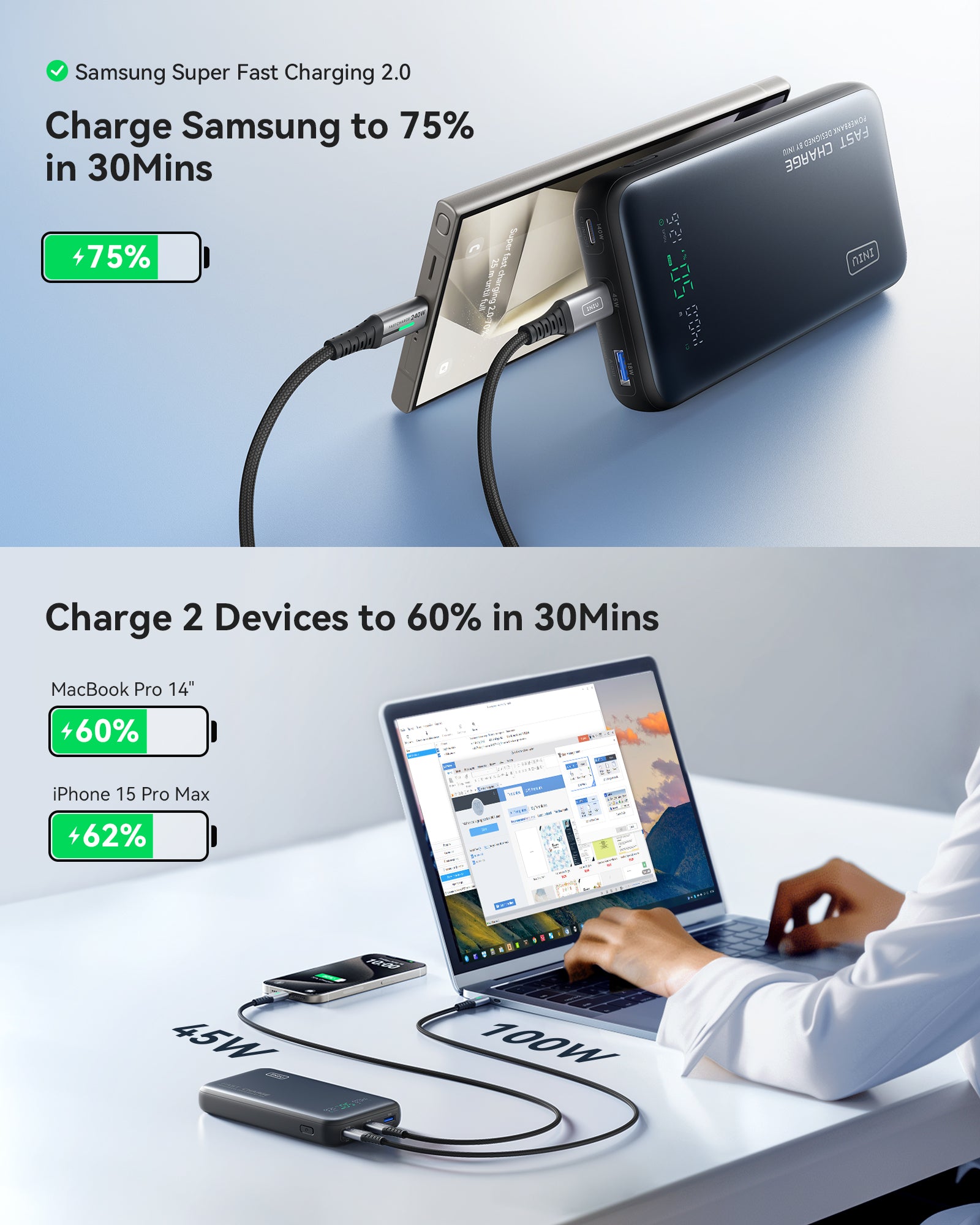 iniu-140w-25000mah-power-bank-smallest-tsa-compliant-pd-3-1-fast-charging-portab image 4
