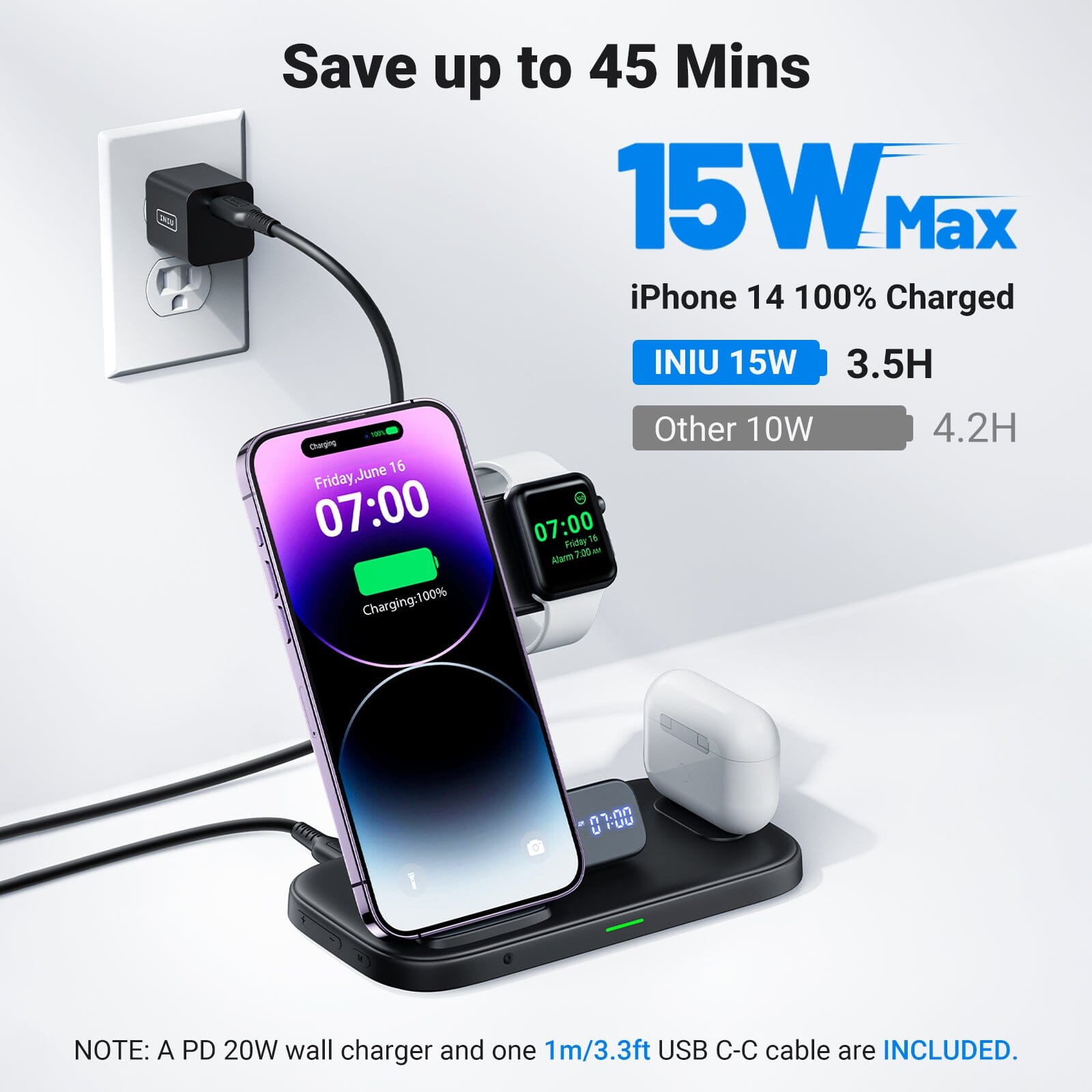 iniu-i220-qi-certified-3-in-1-fast-wireless-charging-station-15w-charger-for-iph image 3