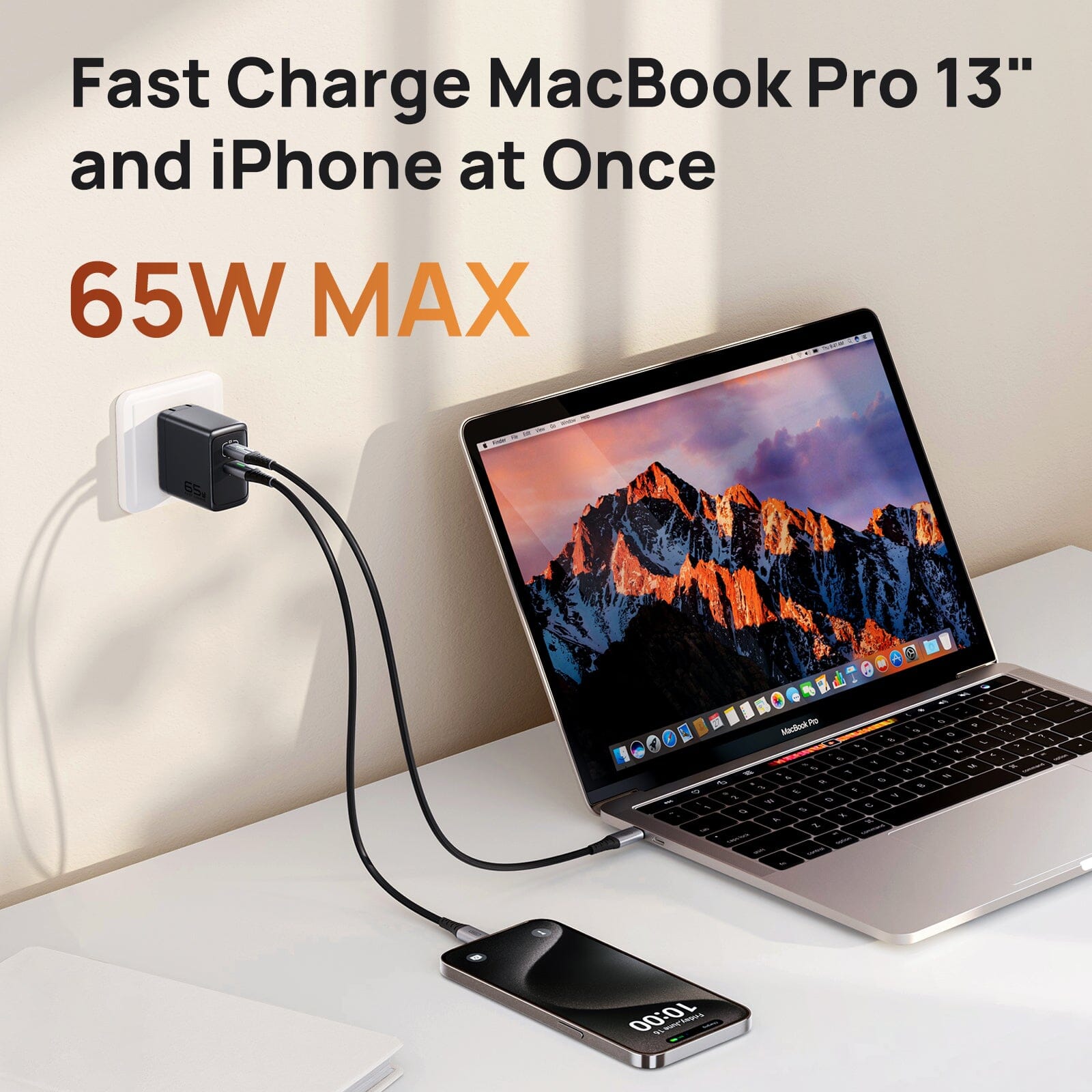 iniu-i624-65w-dual-port-gan-wall-charger-simultaneous-fast-charging-for-phones-t image 3