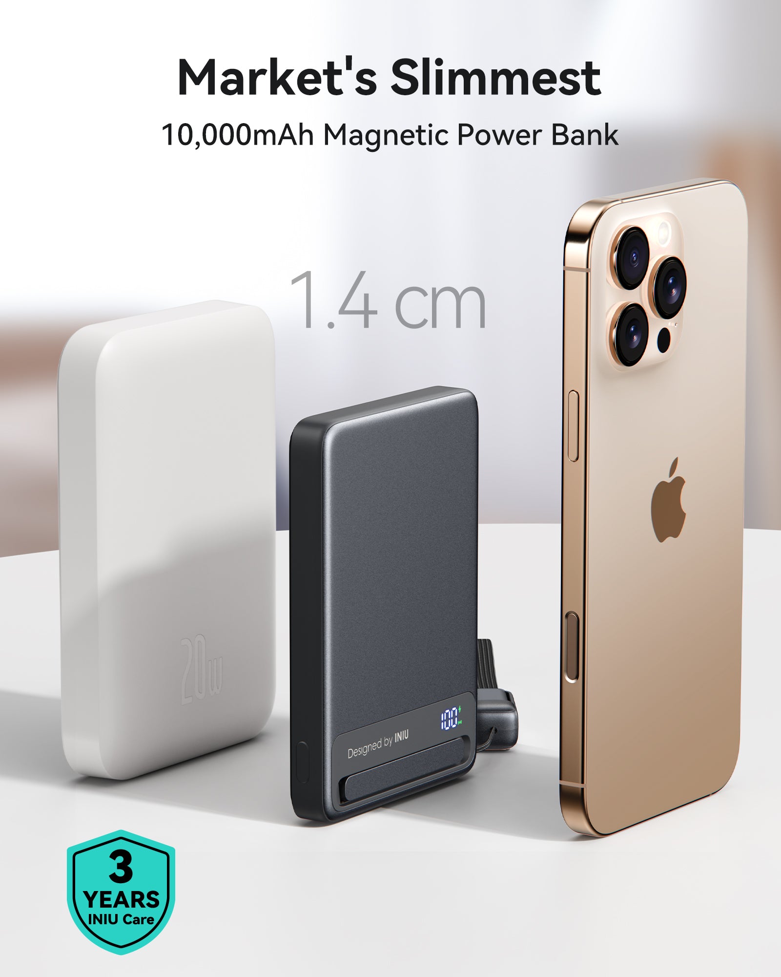 iniu-qi2-magnetic-10000mah-slimmest-portable-power-bank-with-15w-wireless-and-45 image 4