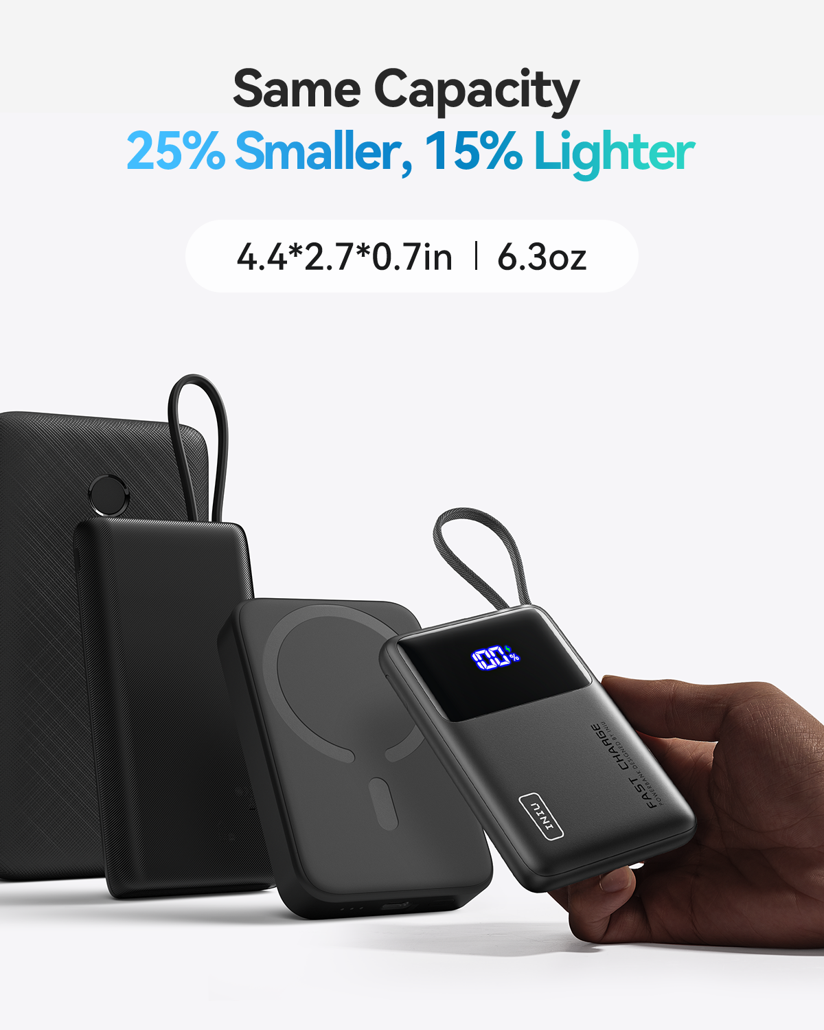 iniu-carry-p55l-power-bank-45w-10-000mah-built-in-usb-c-cable-pd-qc-fast-charge- image 5