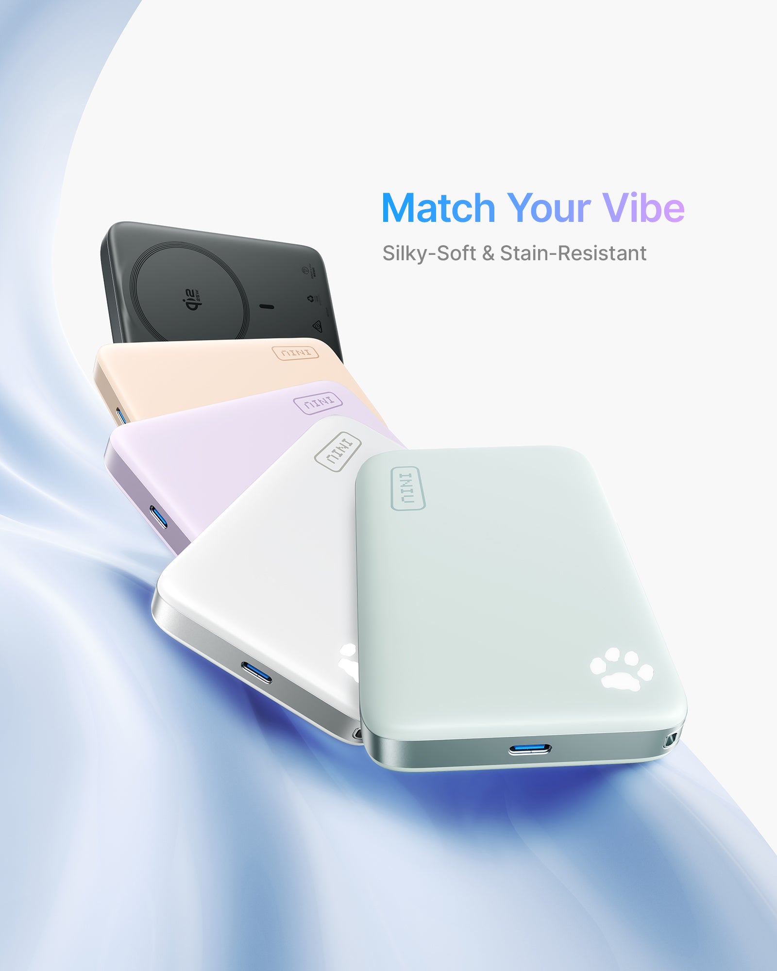 iniu-snapgo-p771-qi2-2-25w-magnetic-power-bank-10000mah-portable-charger-with-te image 5