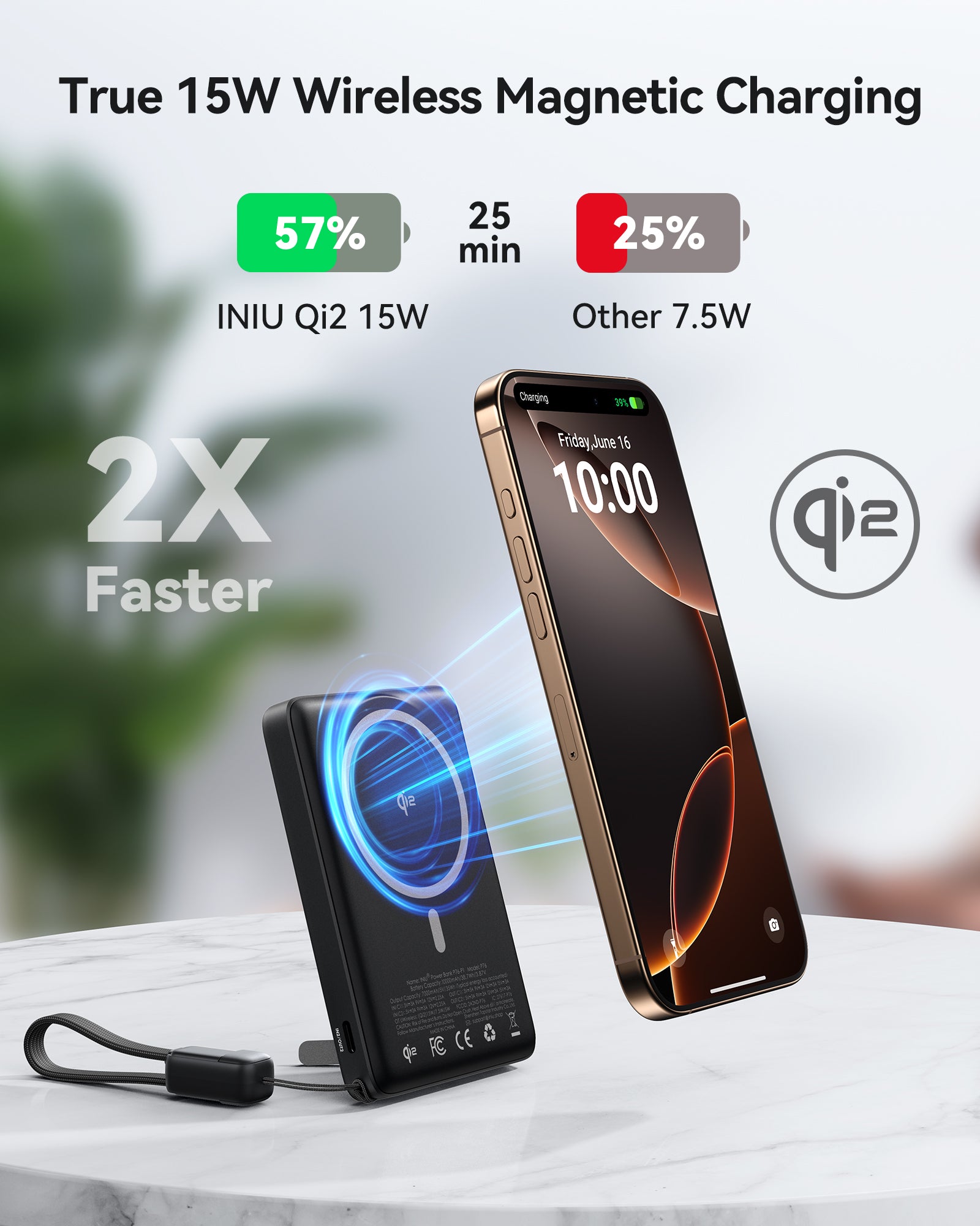 iniu-qi2-magnetic-10000mah-slimmest-portable-power-bank-with-15w-wireless-and-45 image 5