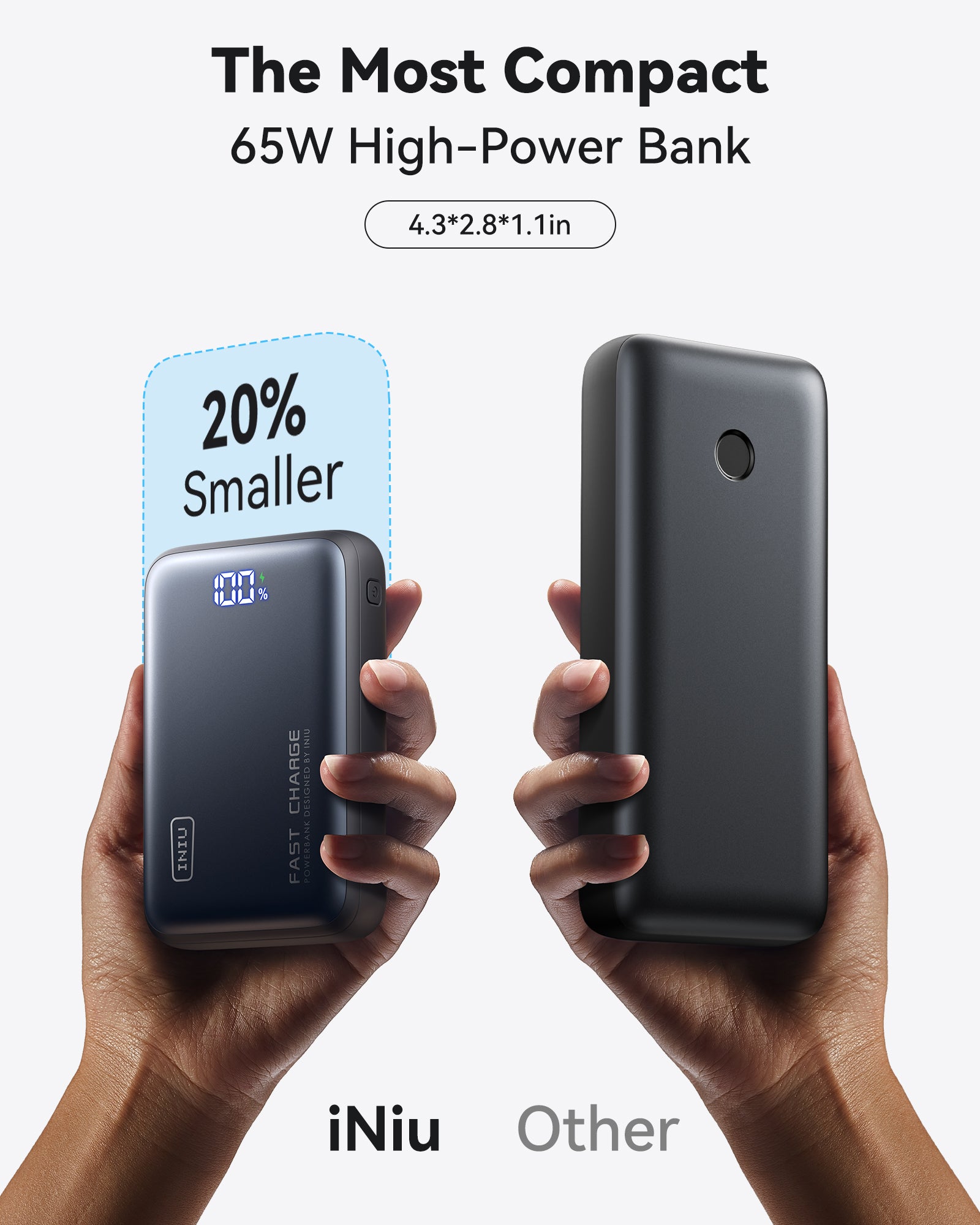 iniu-65w-20000mah-power-bank-most-compact-usb-c-pd-laptop-fast-charging-portable image 4