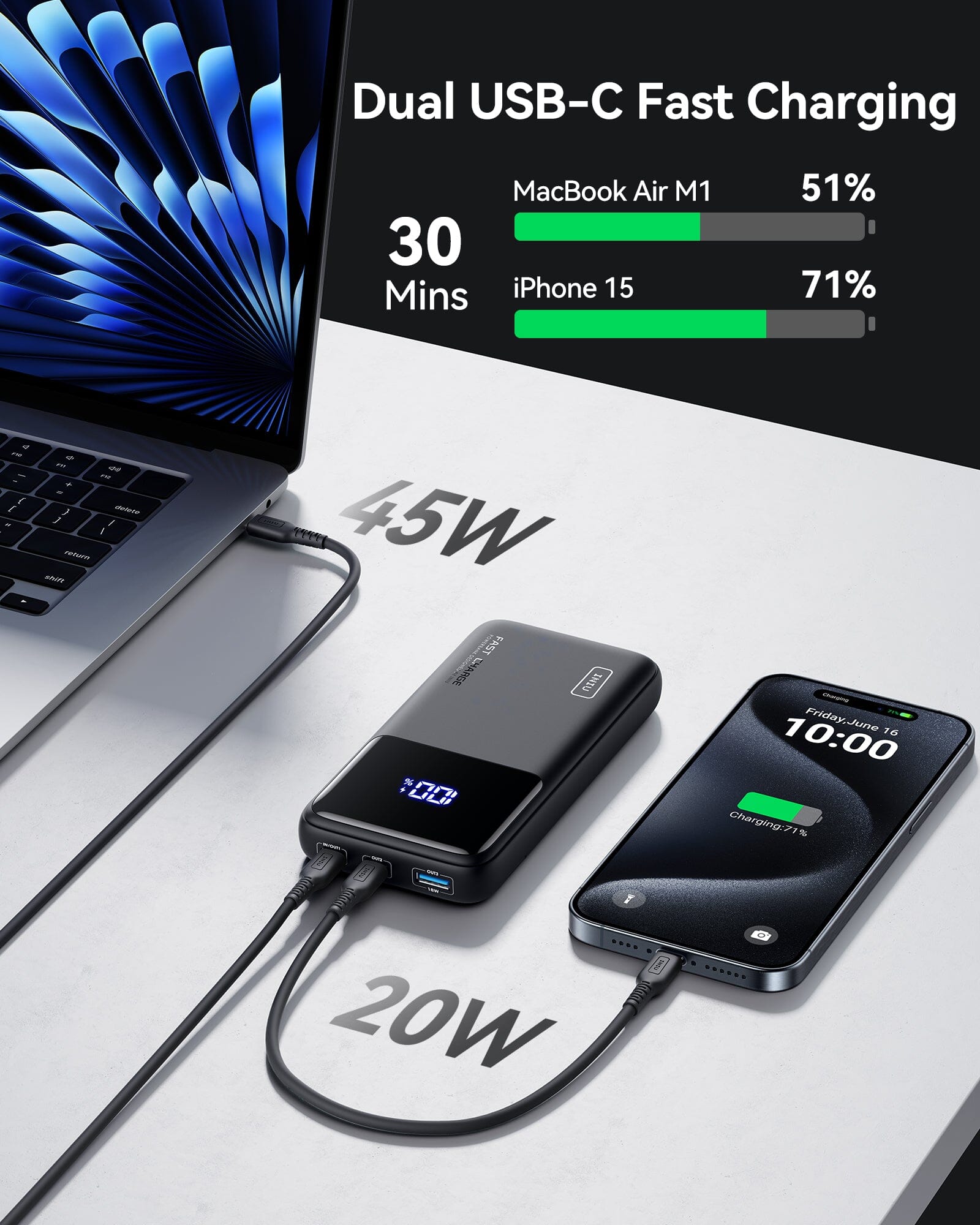 iniu-b62-power-bank-20000mah-65w-usb-c-pd-qc-fast-charging-portable-charger-3-ou image 5