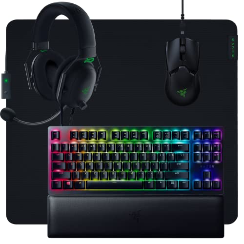 razer-4-piece-gaming-bundle-huntsman-v2-tkl-optical-keyboard-blackshark-v2-heads image 7