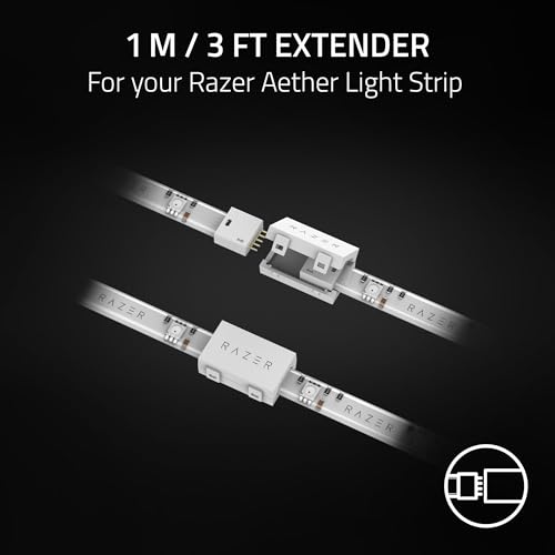 razer-aether-light-strip-3-ft-extender-chroma-rgb-led-strip-bluetooth-razer-game image 8