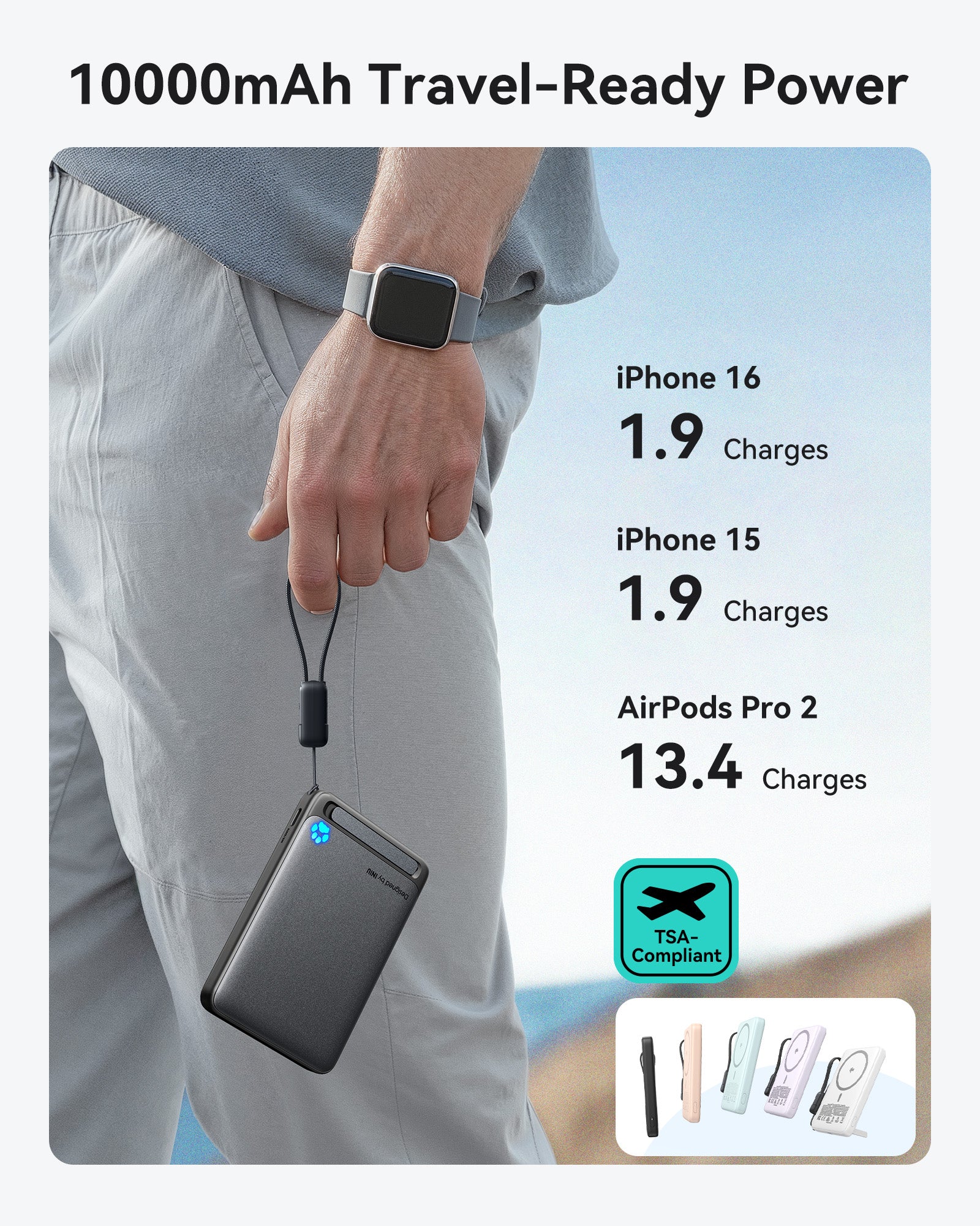 iniu-snapgo-p73-wireless-charger-qi2-15w-magnetic-power-bank-10000mah-ultra-slim image 6