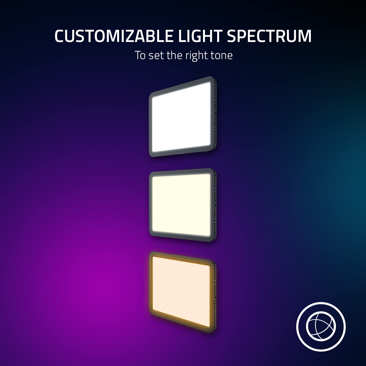razer-key-light-chroma-2800-lumen-rgb-streaming-video-light-with-clamp-mount-wi- image 4