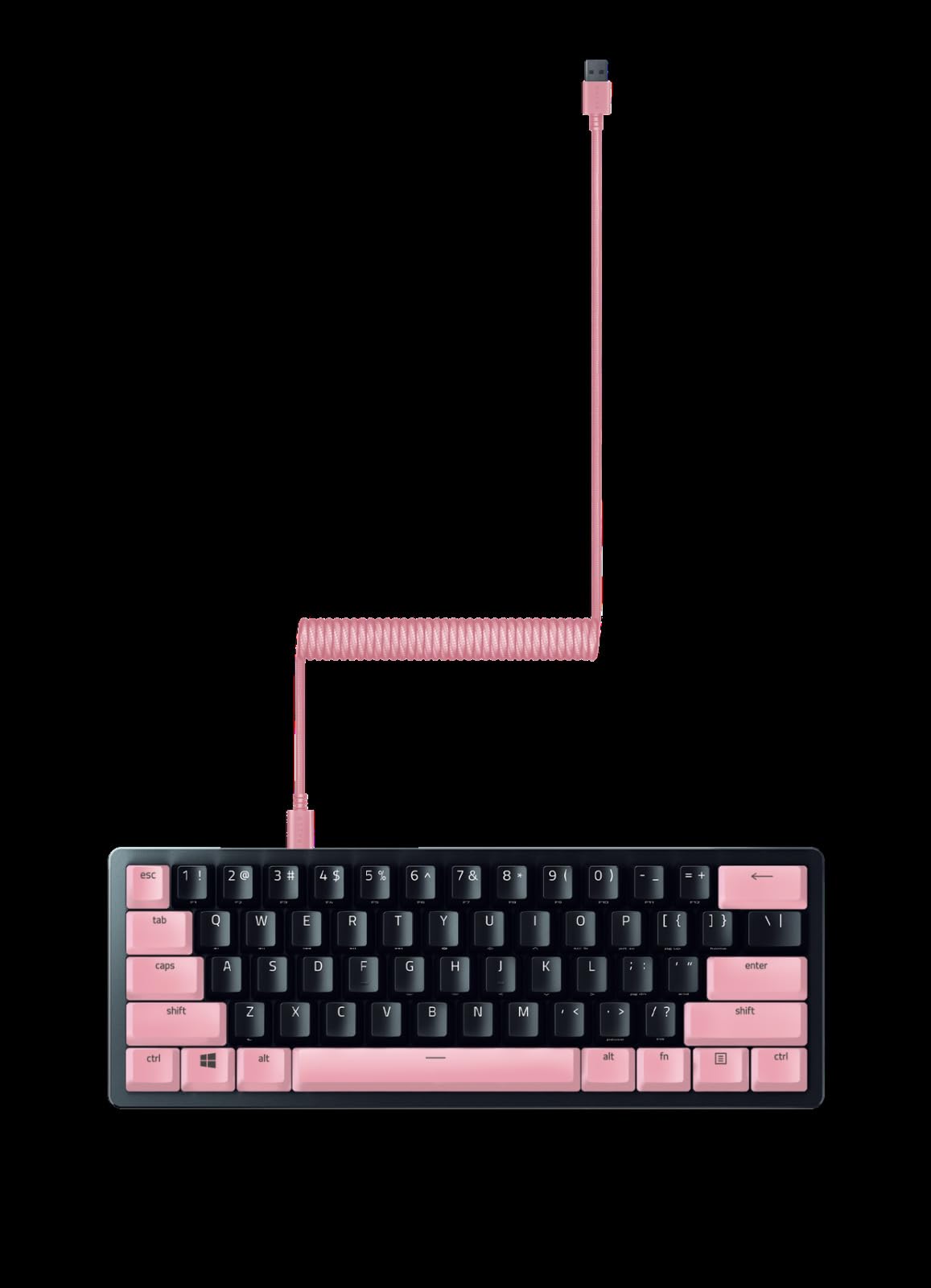 razer-pbt-keycap-coiled-cable-upgrade-set-doubleshot-pbt-120-keycaps-braided-coi image 6
