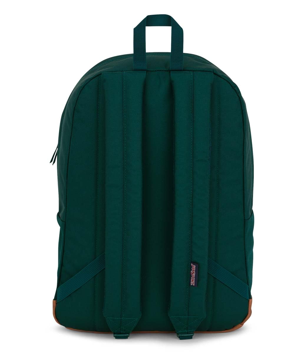 jansport-cortlandt-15-inch-laptop-backpack-with-vegan-leather-bottom-deep-junipe image 5