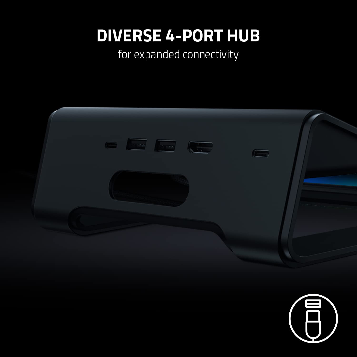 razer-laptop-stand-chroma-v2-usb-c-hub-laptop-stand-with-4k-hdmi-2-usb-a-100w-pd image 7