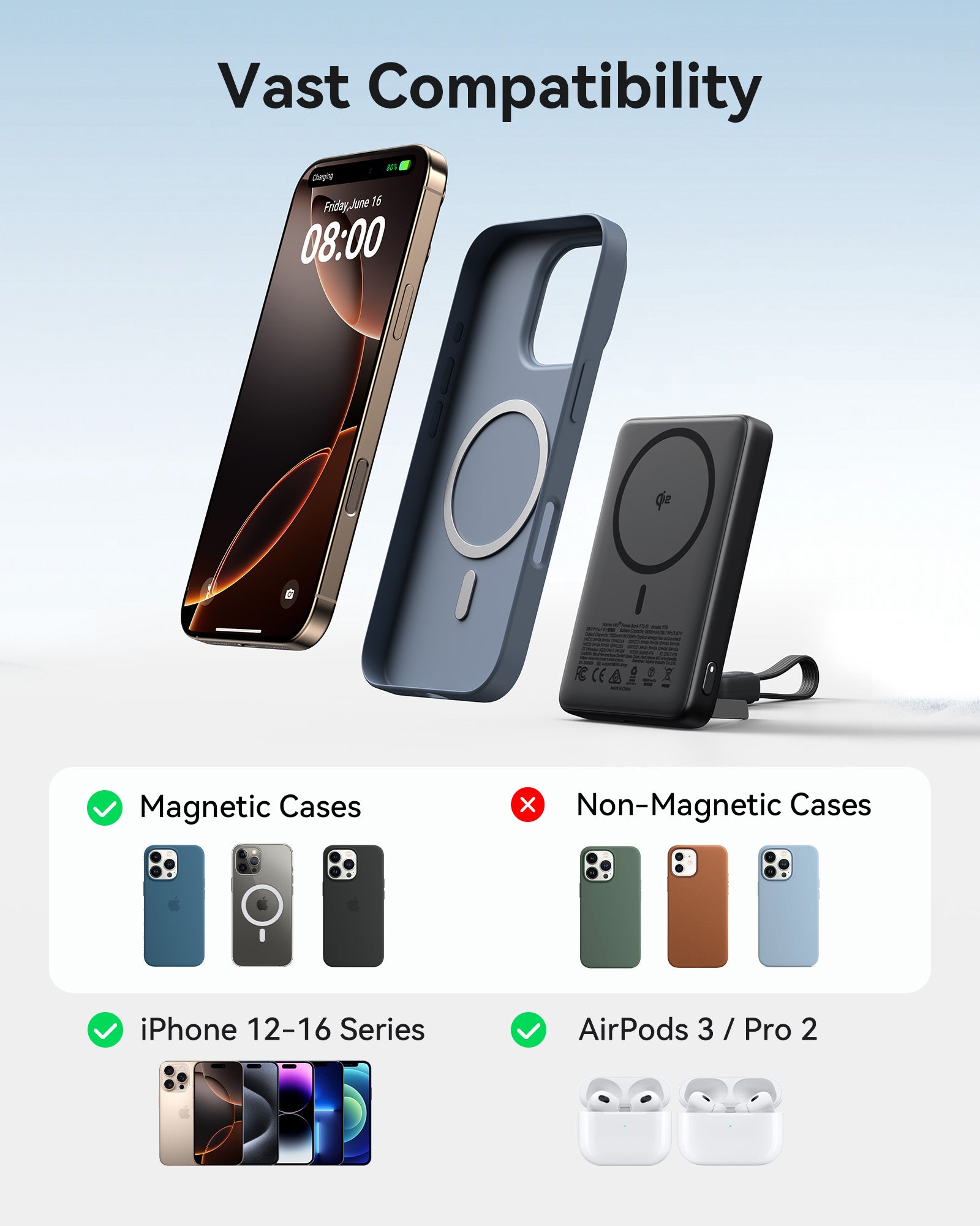 iniu-snapgo-p73-wireless-charger-qi2-15w-magnetic-power-bank-10000mah-ultra-slim image 7