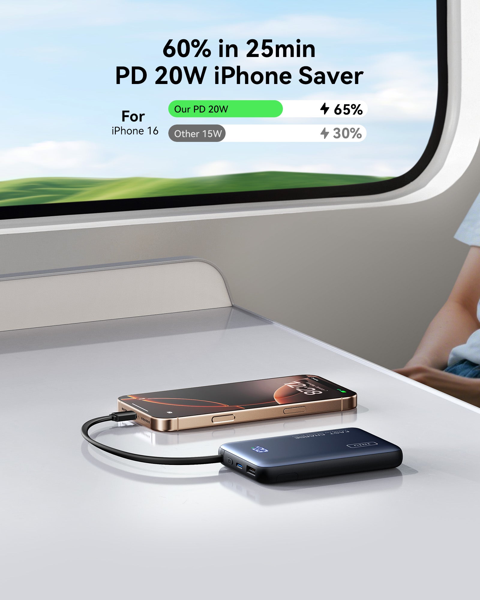 iniu-10000mah-pd-20w-compact-portable-power-bank-with-built-in-usb-c-cable image 5