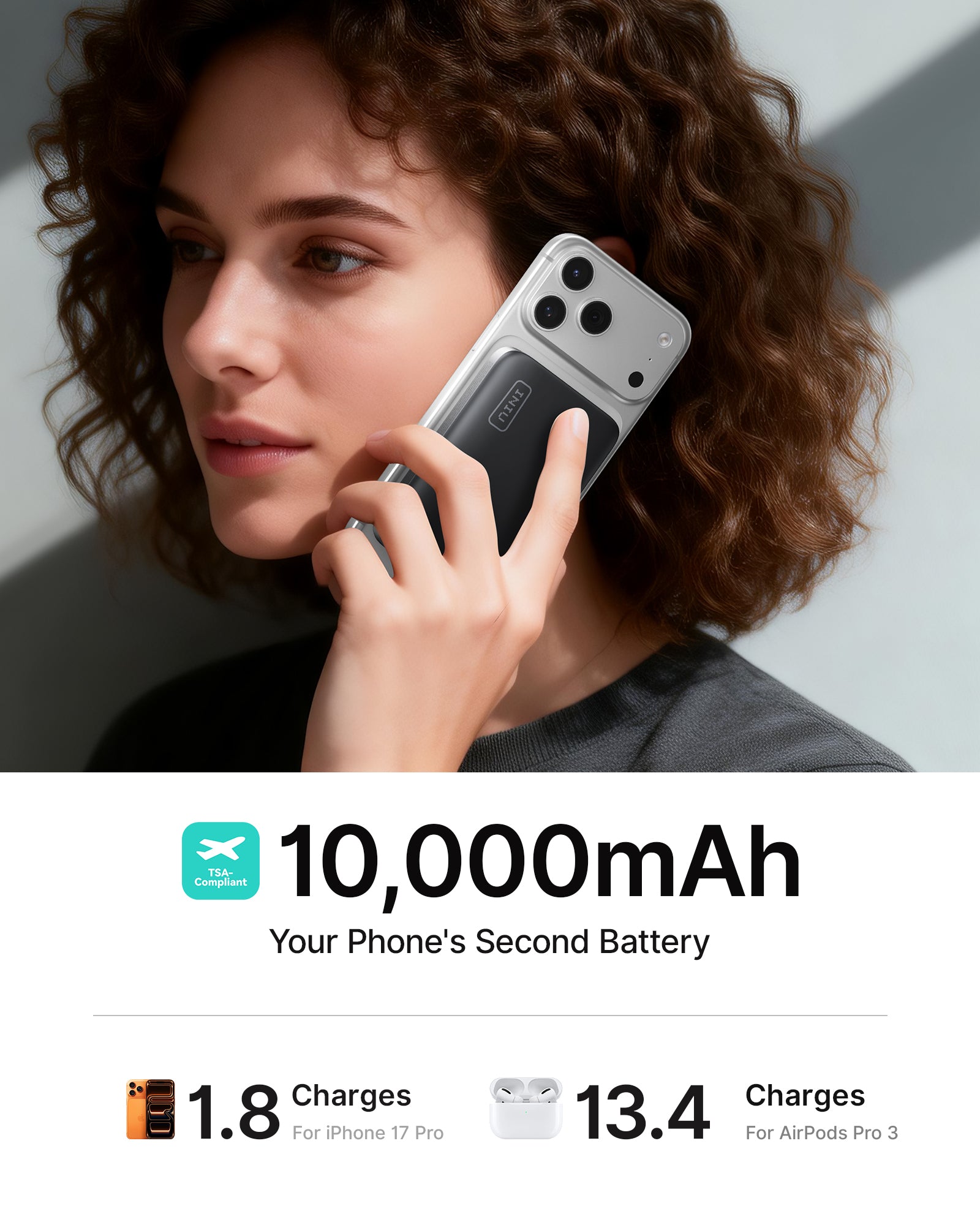 iniu-snapgo-p771-qi2-2-25w-magnetic-power-bank-10000mah-portable-charger-with-te image 8