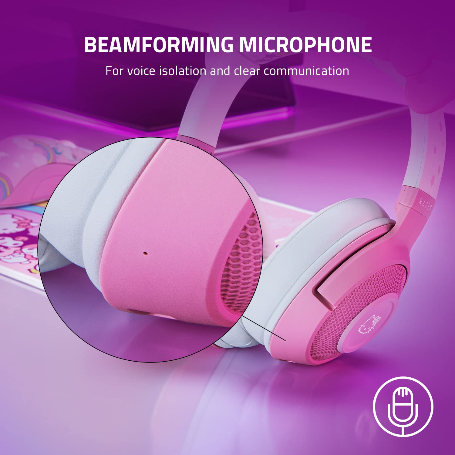 razer-kraken-bt-headset-hello-kitty-friends-edition-bluetooth-5-0-40mm-drivers-c image 6