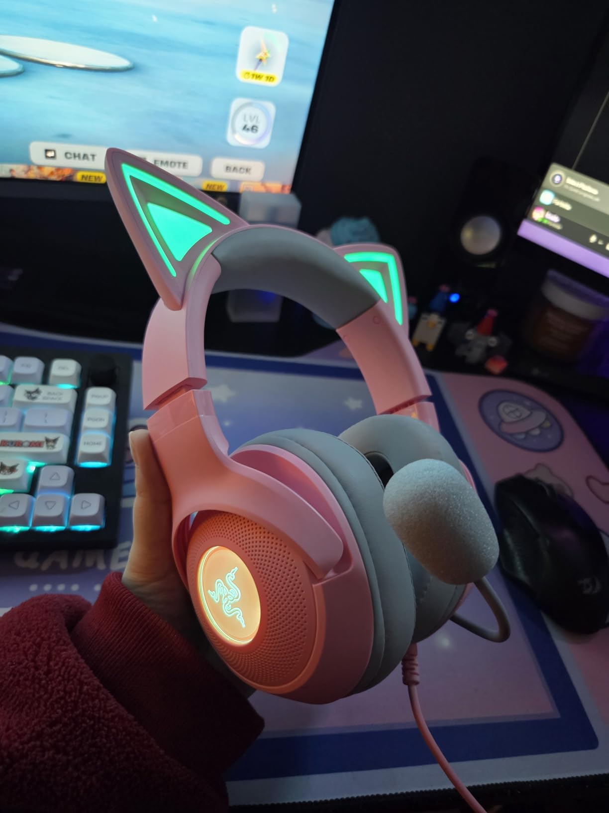 Daughter hasn't taken them off
