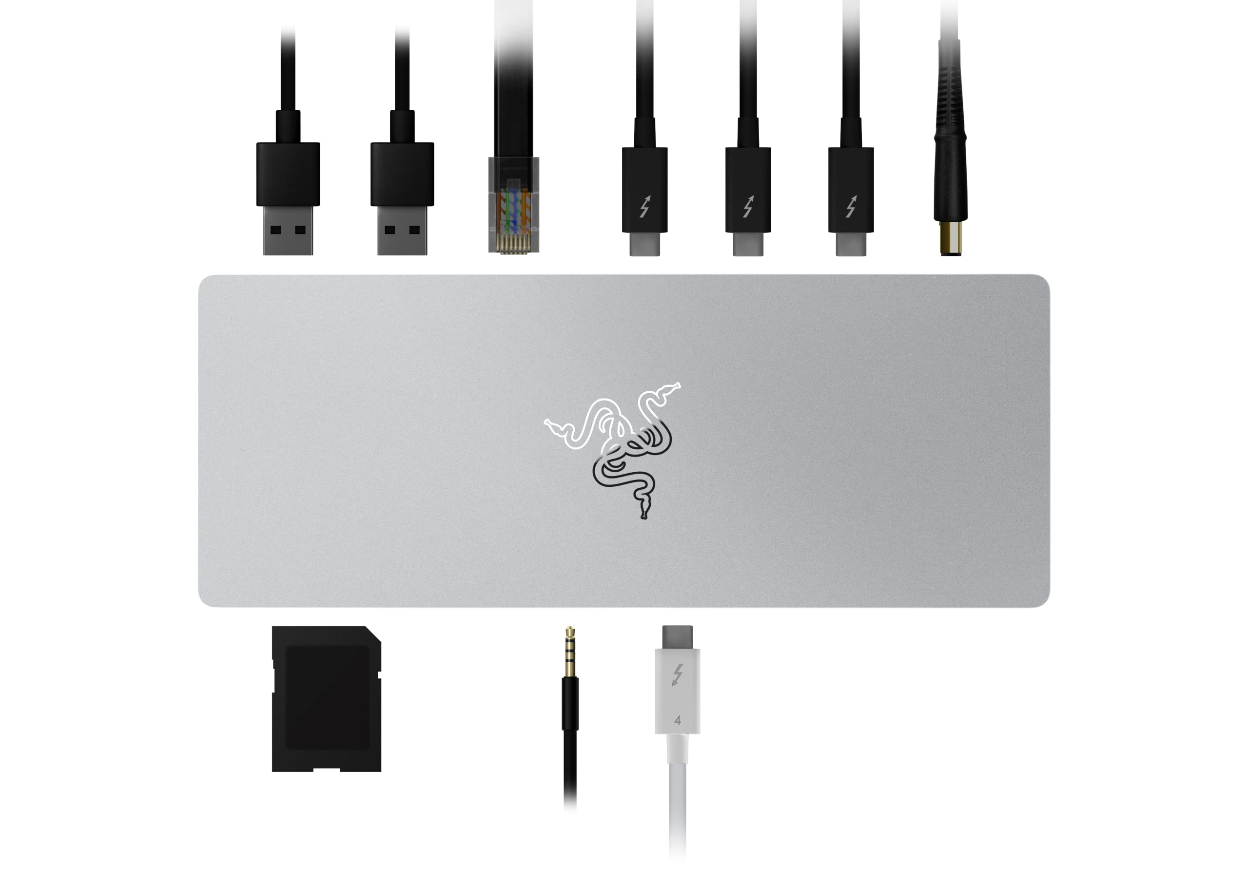 razer-thunderbolt-4-dock-mercury-white-10-in-1-hub-dual-4k-single-8k-output-pass image 1