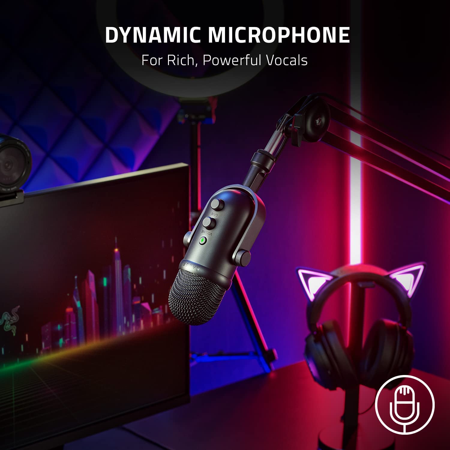 razer-seiren-v2-pro-usb-streaming-microphone-high-pass-filter-mic-monitoring-bui image 2
