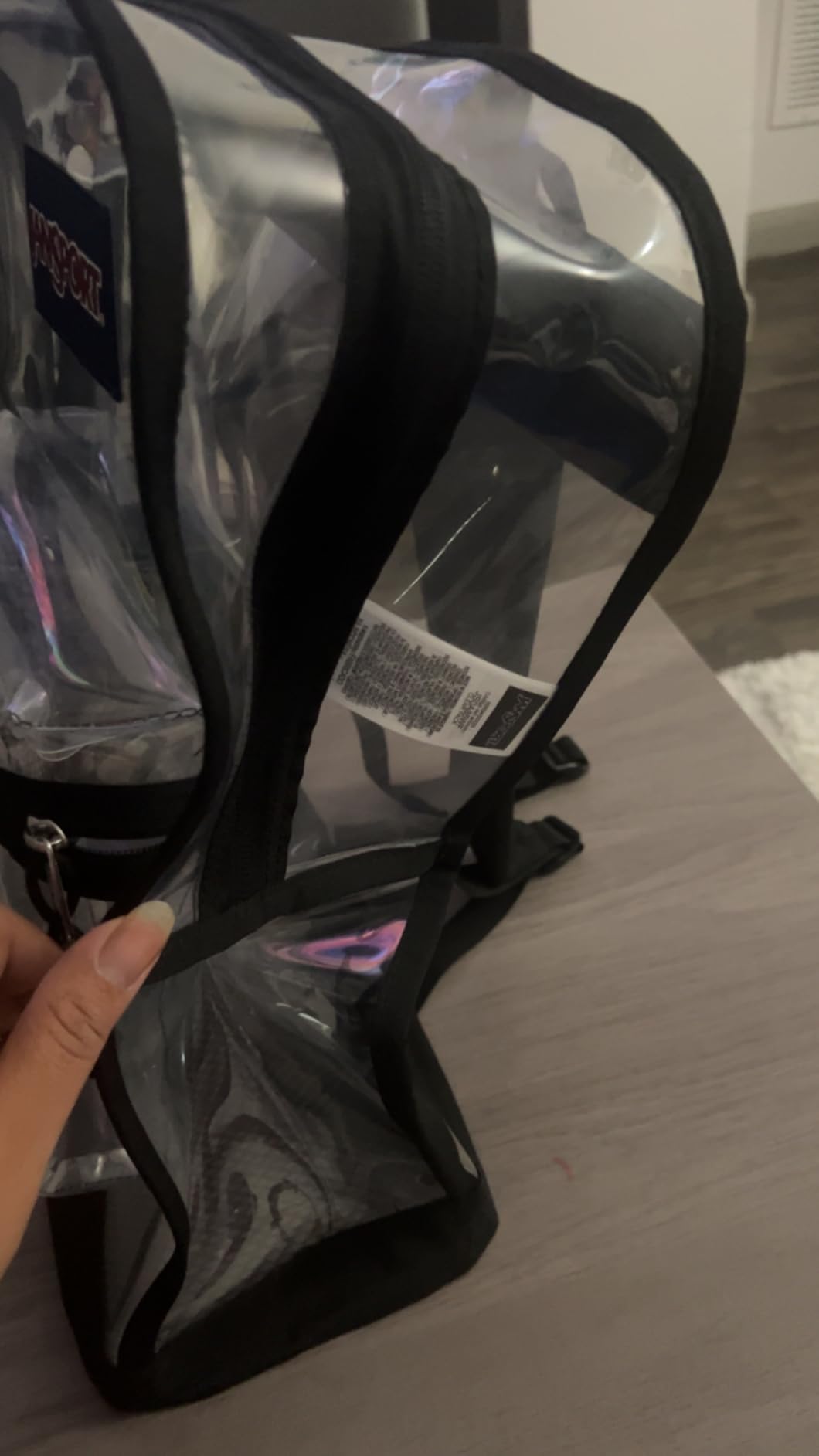 Passed the clear bag check