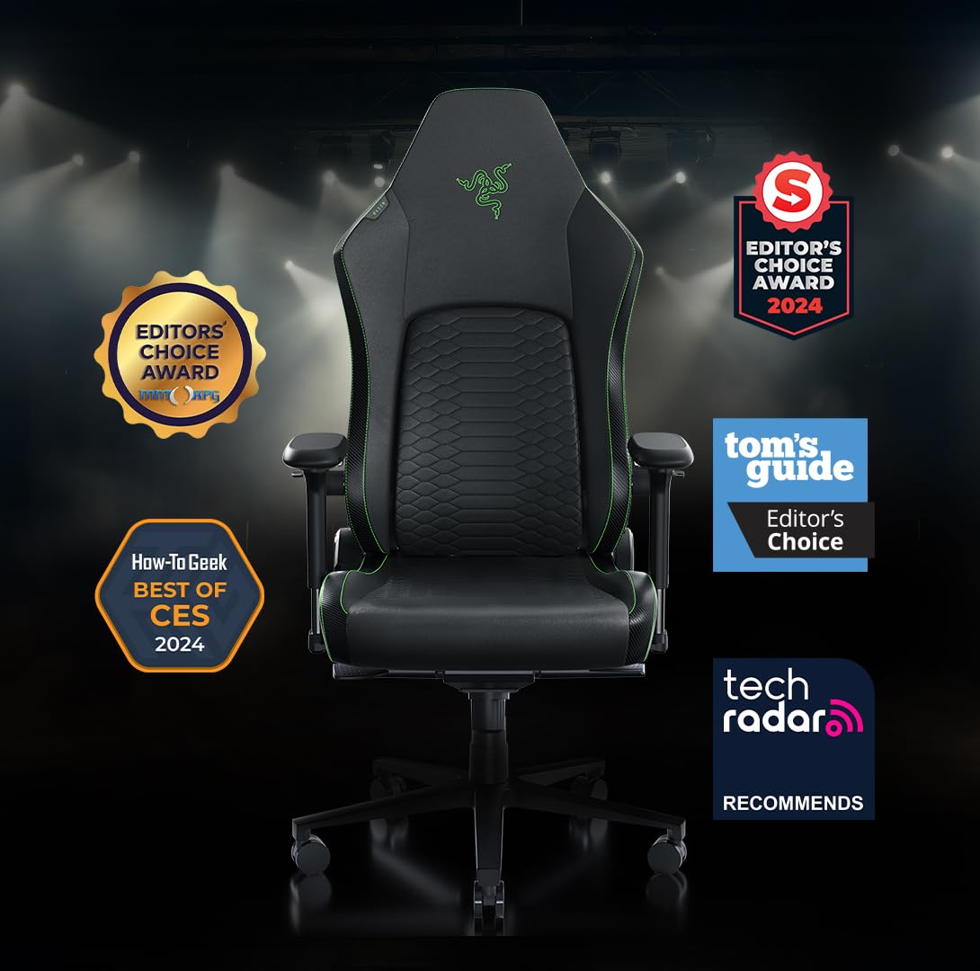 razer-iskur-v2-ergonomic-gaming-chair-with-adaptive-lumbar-support-152-recline-4 image 4
