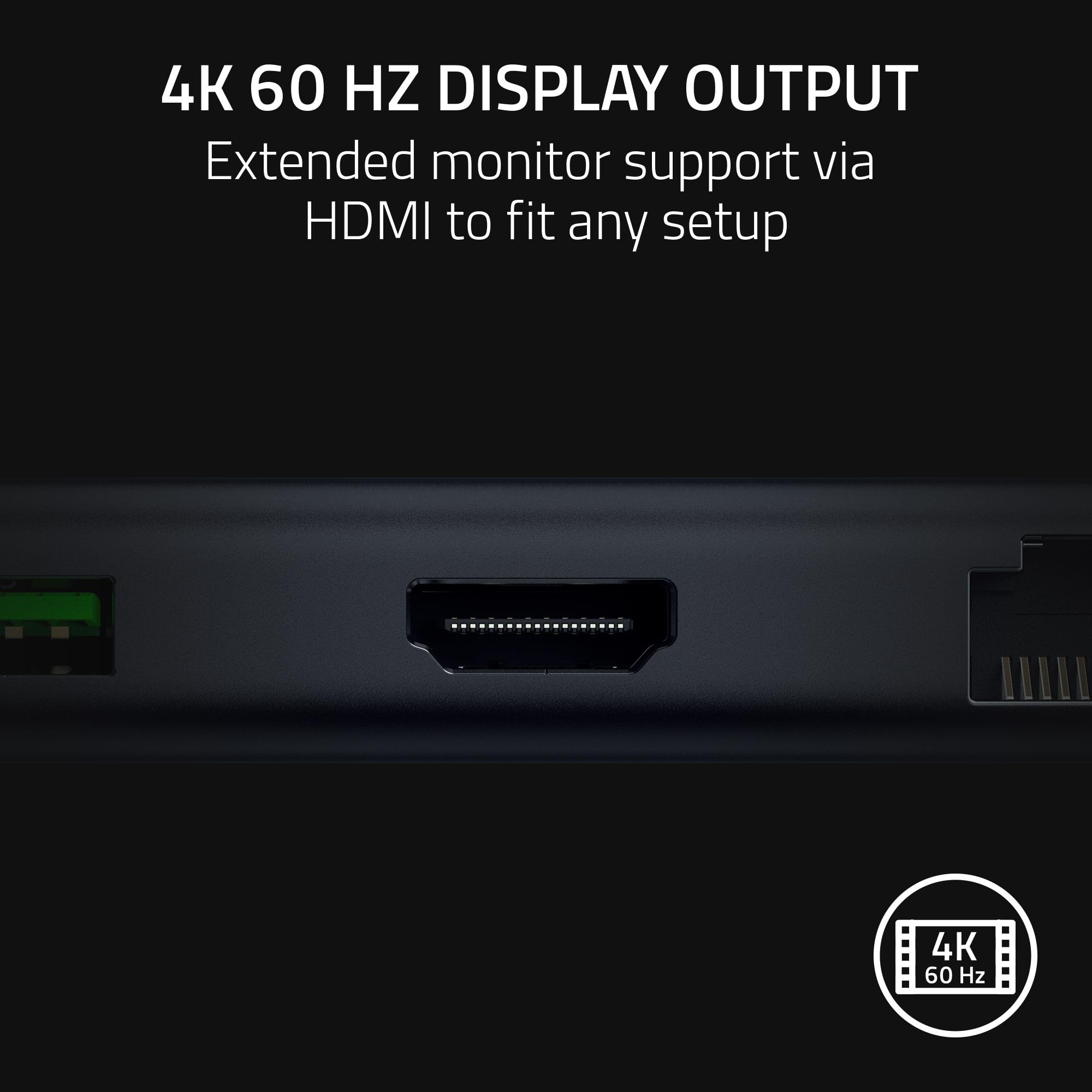 razer-usb-c-dock-11-in-1-portable-travel-hub-4k-60hz-hdmi-85w-pd-charging-all-me image 3
