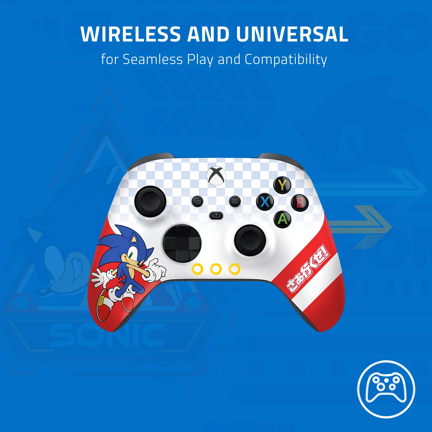razer-limited-edition-sonic-the-hedgehog-wireless-controller-with-charging-stand image 3