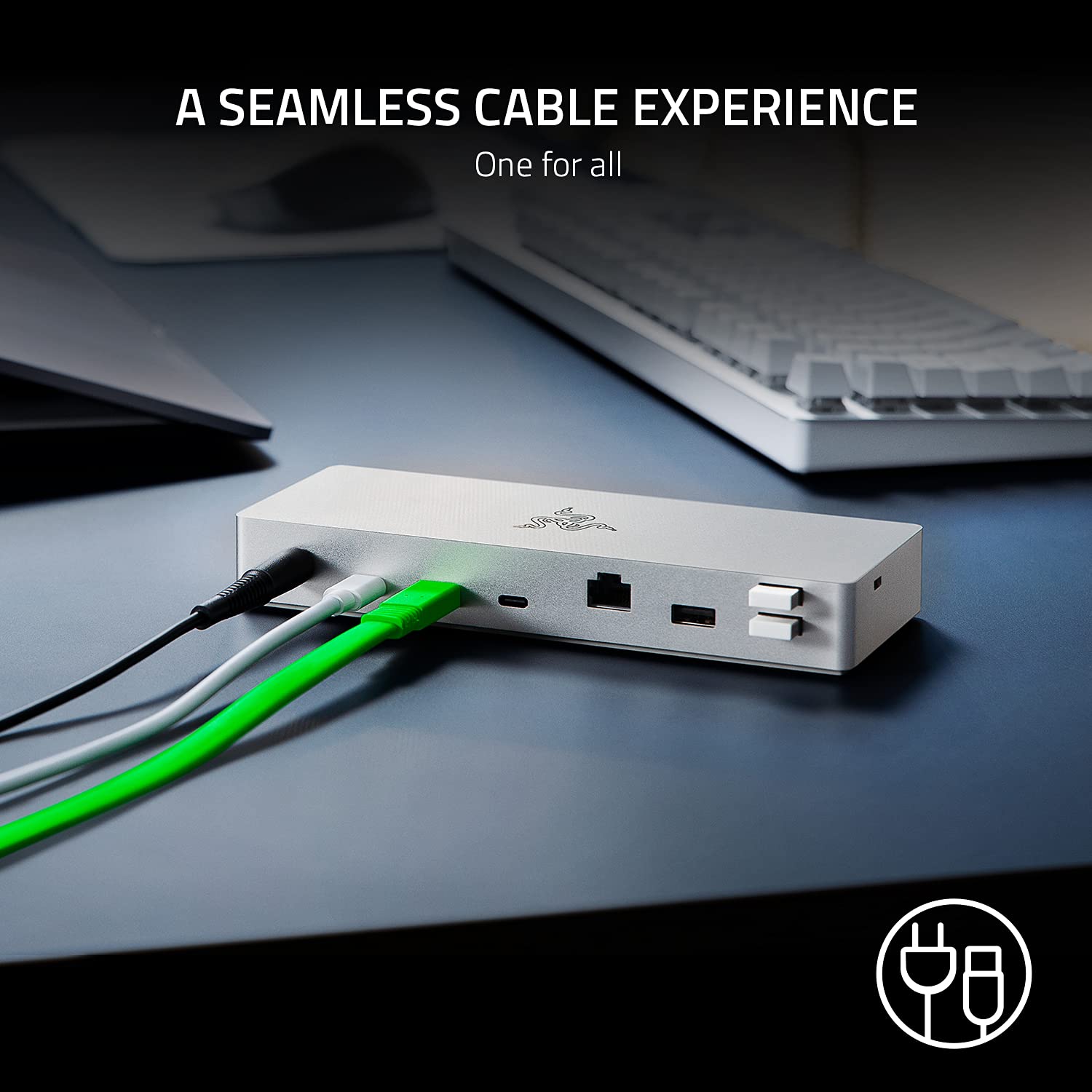 razer-thunderbolt-4-dock-mercury-white-10-in-1-hub-dual-4k-single-8k-output-pass image 4