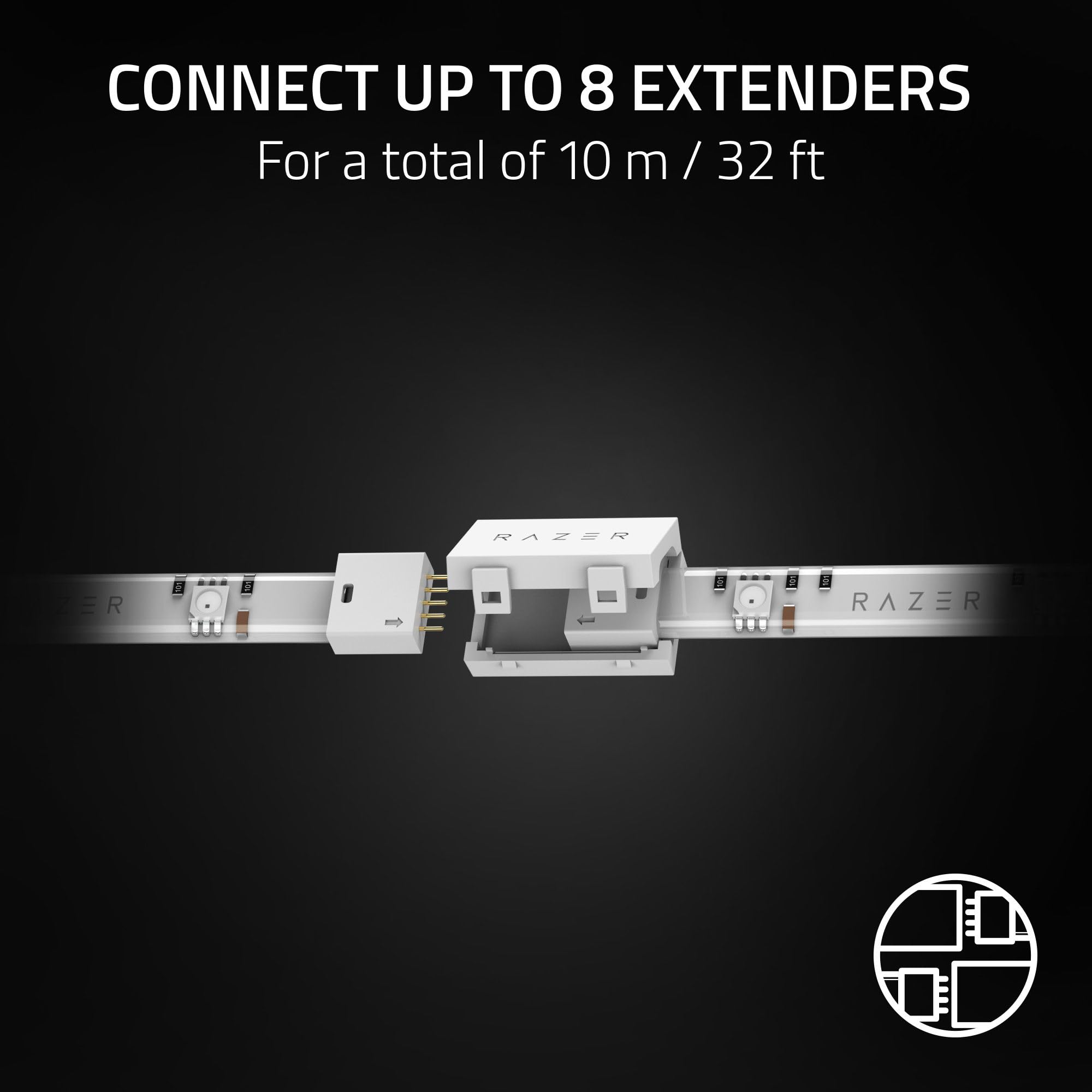 razer-aether-light-strip-3-ft-extender-chroma-rgb-led-strip-bluetooth-razer-game image 3