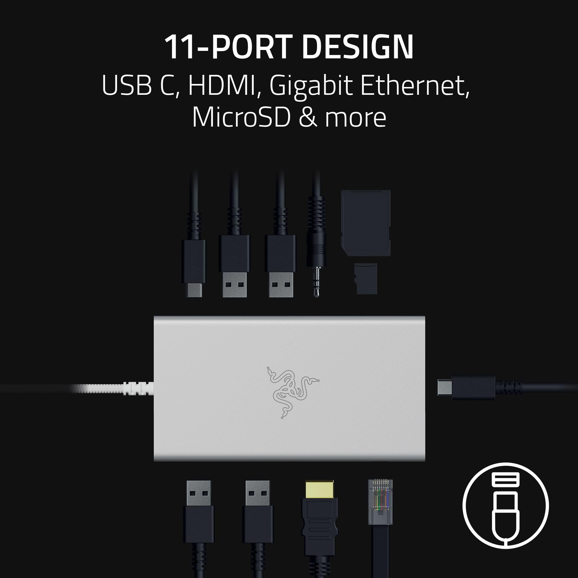 razer-usb-c-dock-11-port-travel-charging-station-4k-60hz-hdmi-gigabit-ethernet-8 image 2