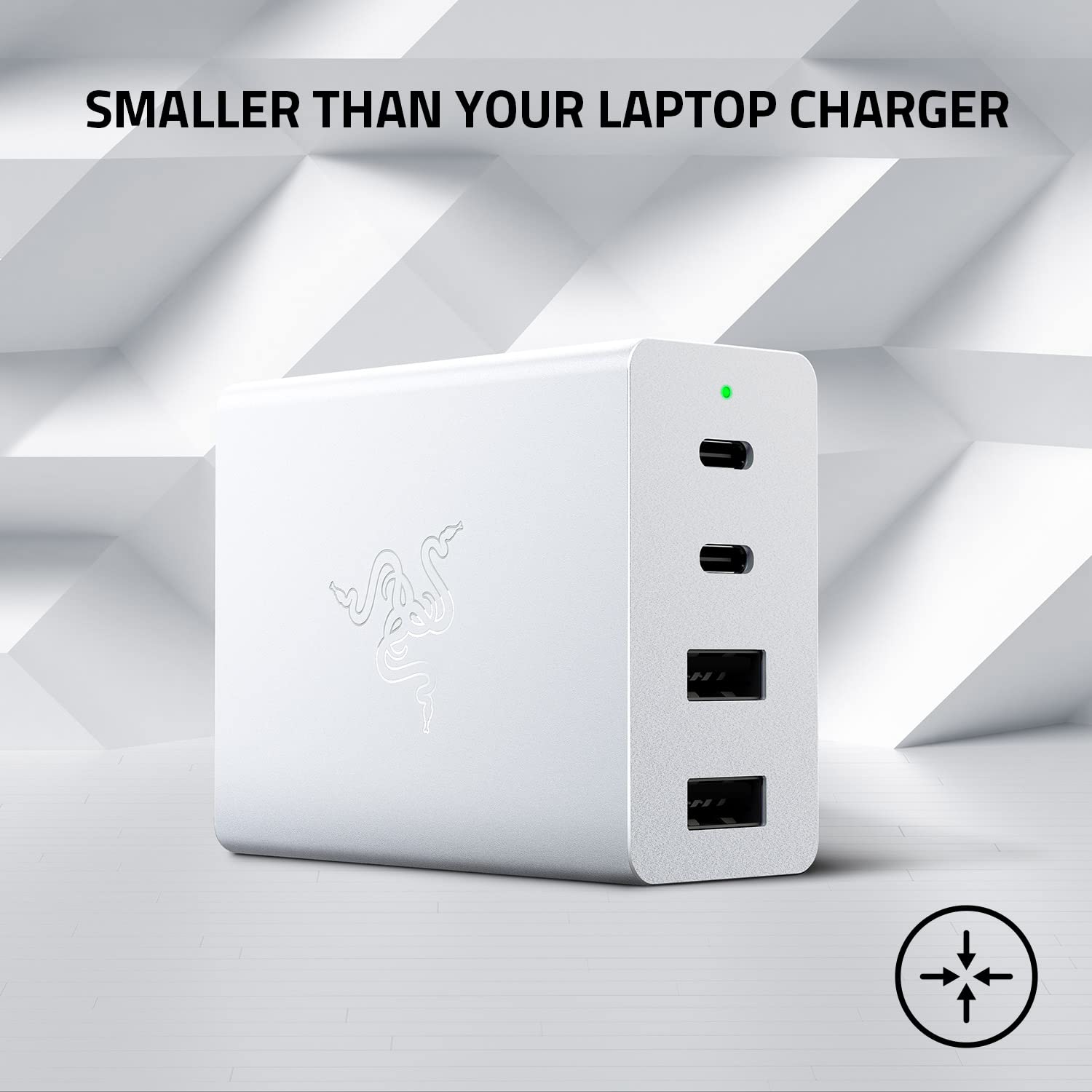 razer-usb-c-130w-gan-charger-4-port-2x-usb-c-2x-usb-a-fast-charging-power-adapte image 2