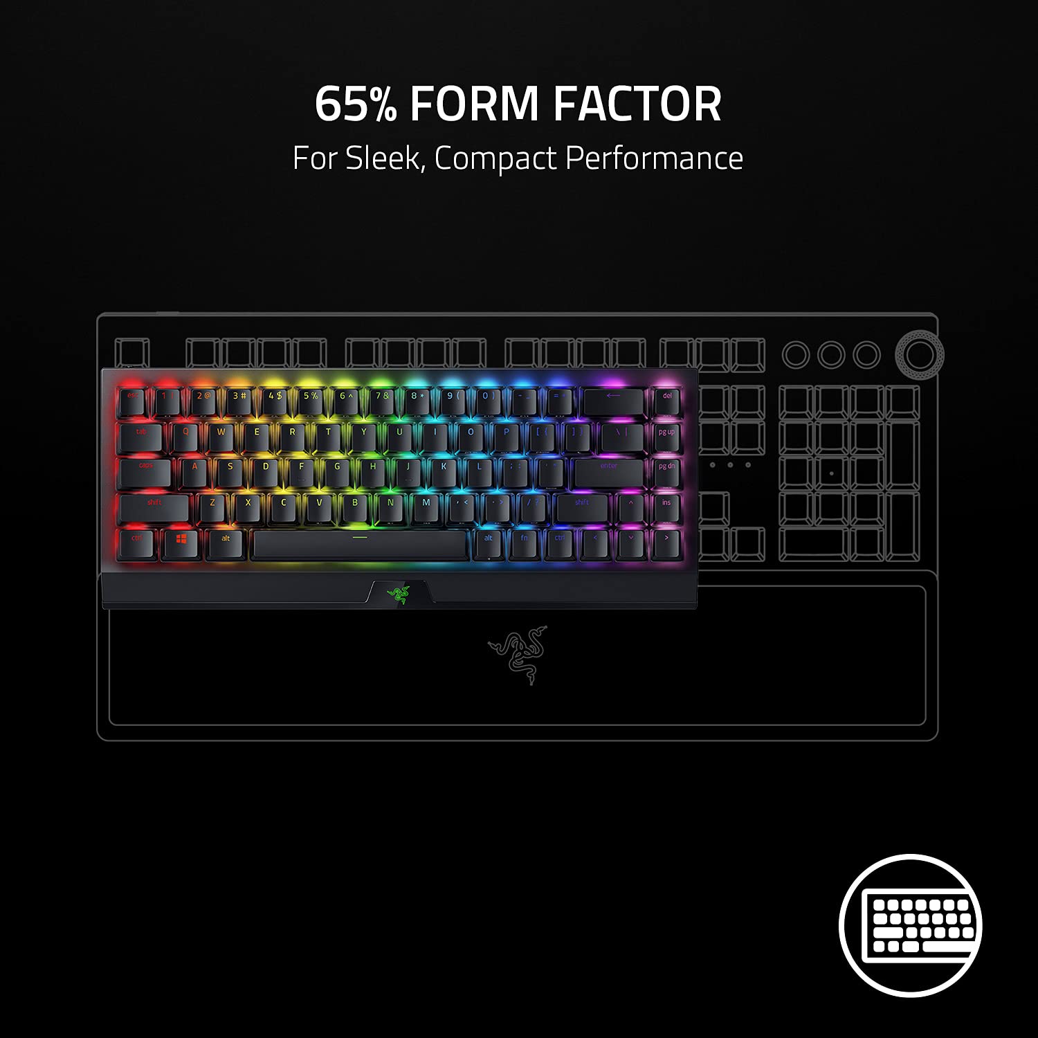 razer-blackwidow-v4-mini-hyperspeed-65-wireless-hot-swappable-gaming-keyboard-wi image 2