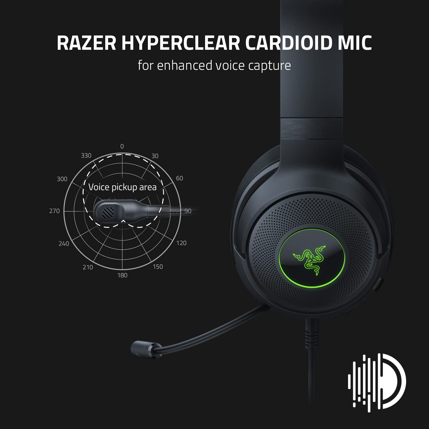 razer-kraken-v3-x-wired-usb-gaming-headset-285g-lightweight-triforce-40mm-driver image 4