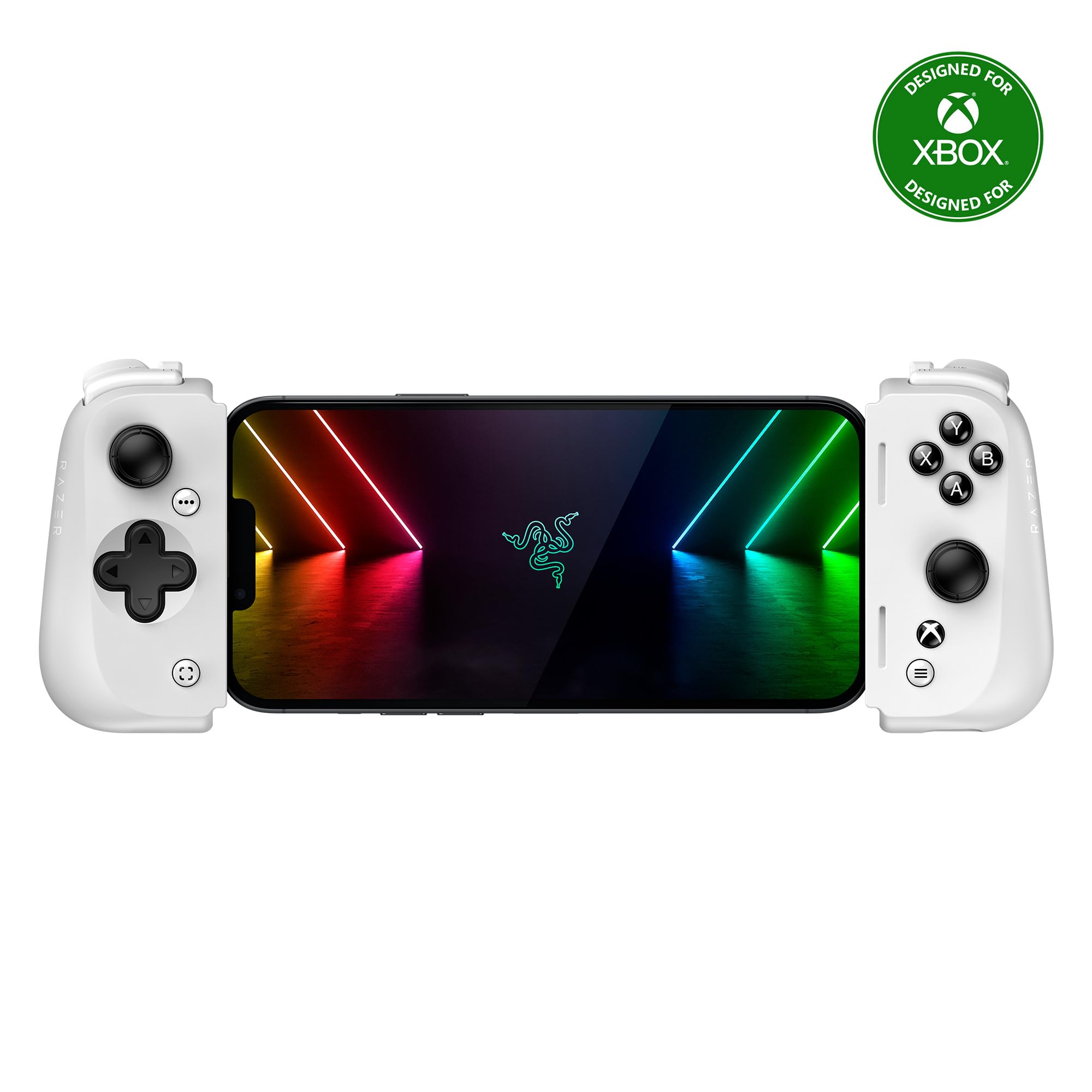 razer-kishi-v2-mobile-gaming-controller-for-iphone-lightning-xbox-edition-white- image 1