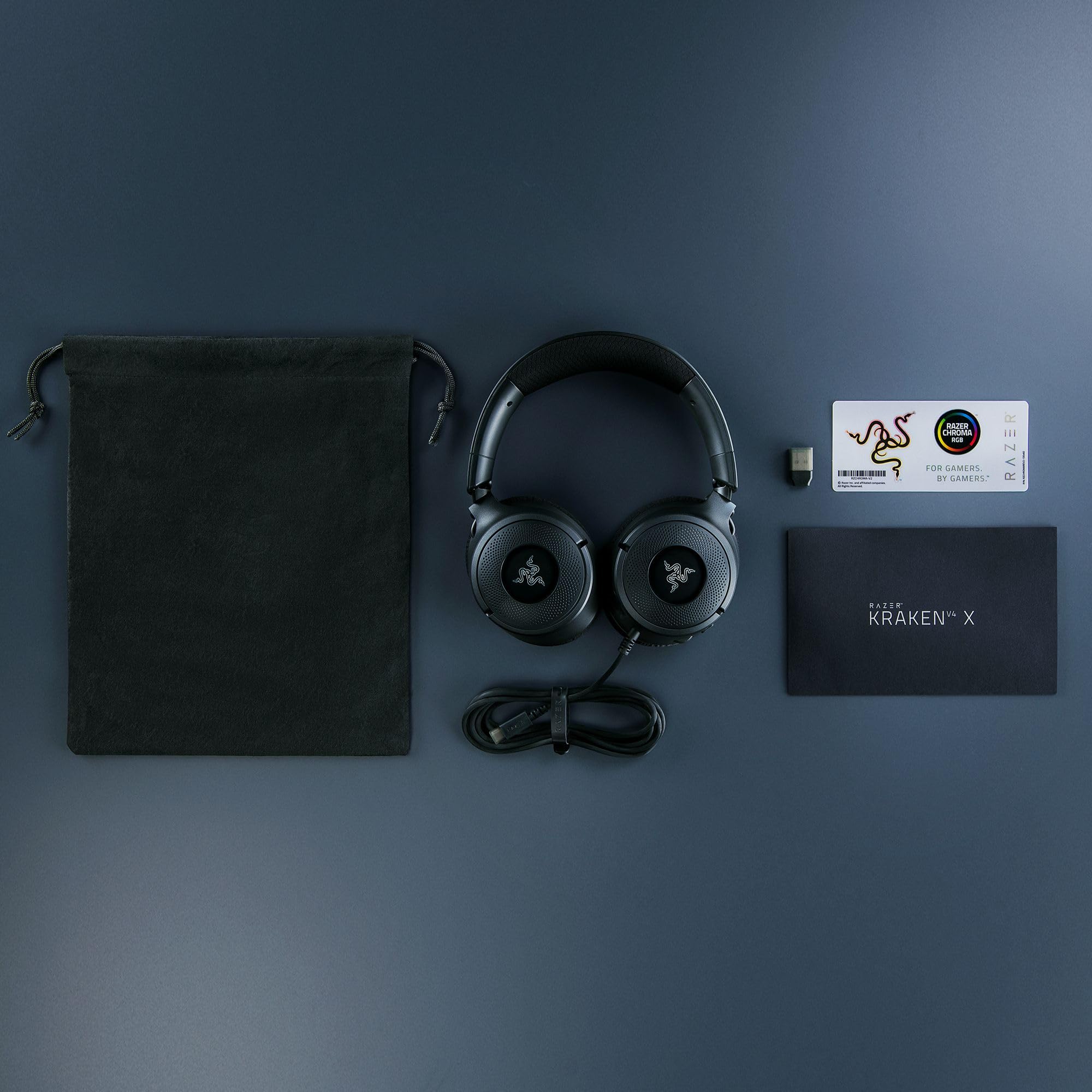 razer-kraken-v4-x-wired-gaming-headset-triforce-40mm-drivers-7-1-surround-sound- image 8