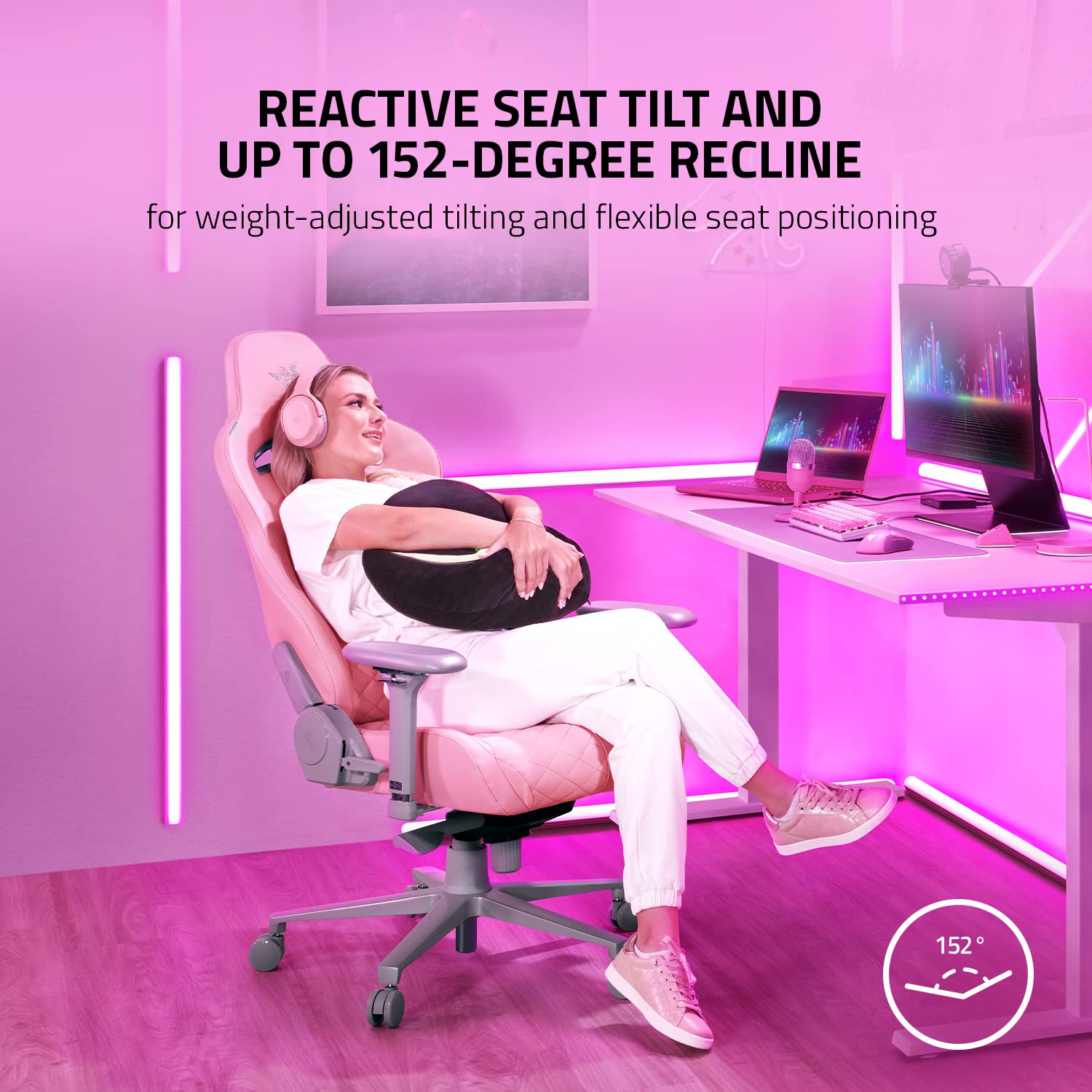 razer-enki-gaming-chair-pink-all-day-comfort-with-built-in-lumbar-arch-152-recli image 6