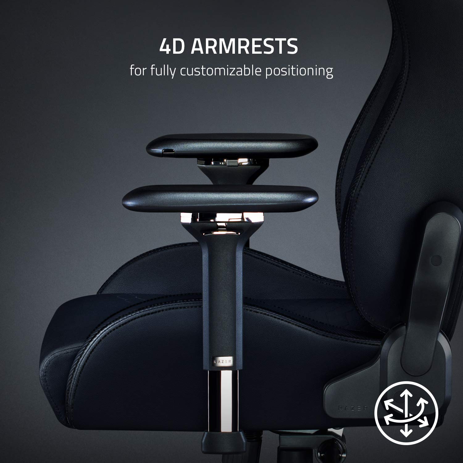 razer-iskur-ergonomic-gaming-chair-with-adjustable-lumbar-support-system-multi-l image 7