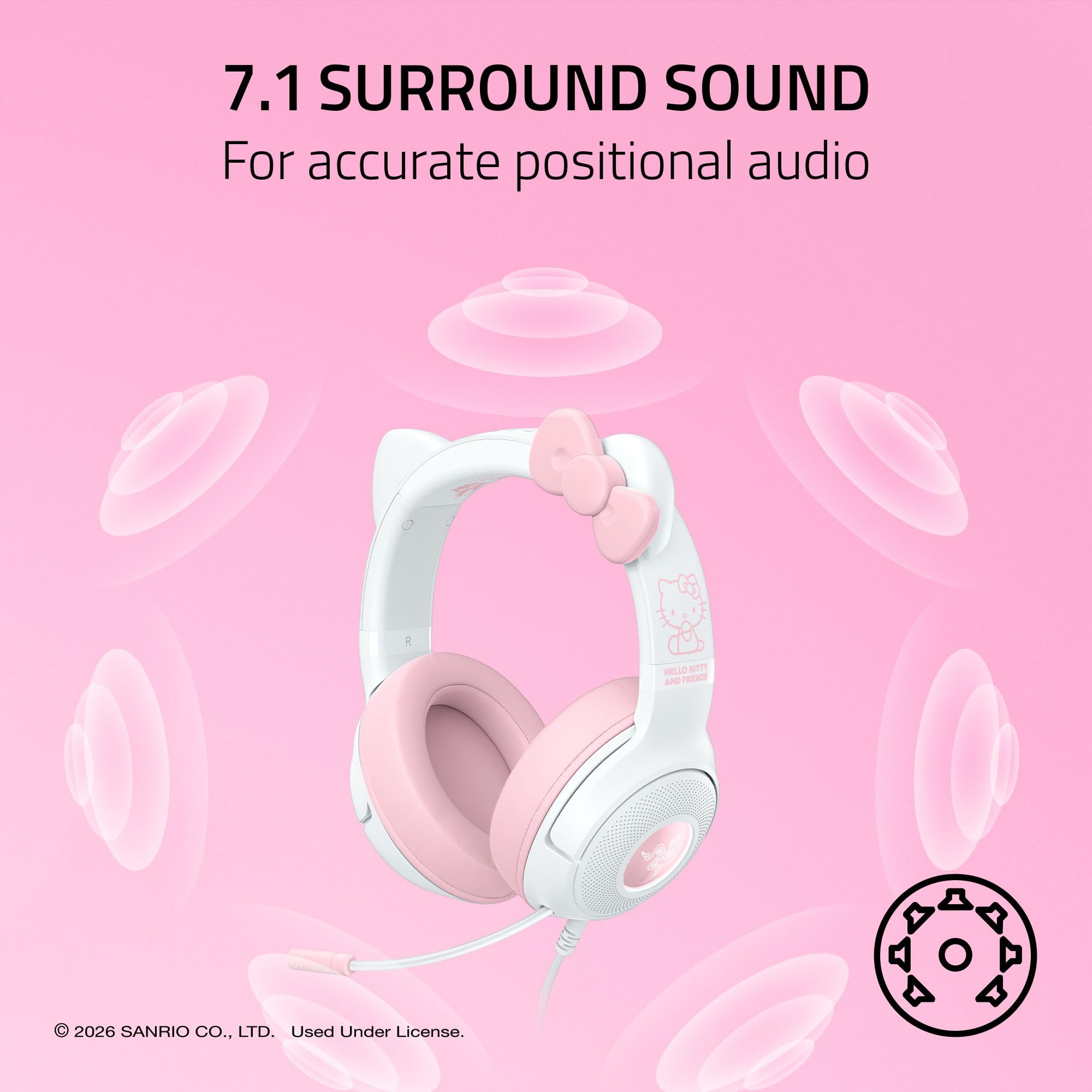razer-kraken-kitty-v2-usb-wired-gaming-headset-hello-kitty-edition-stream-reacti image 6