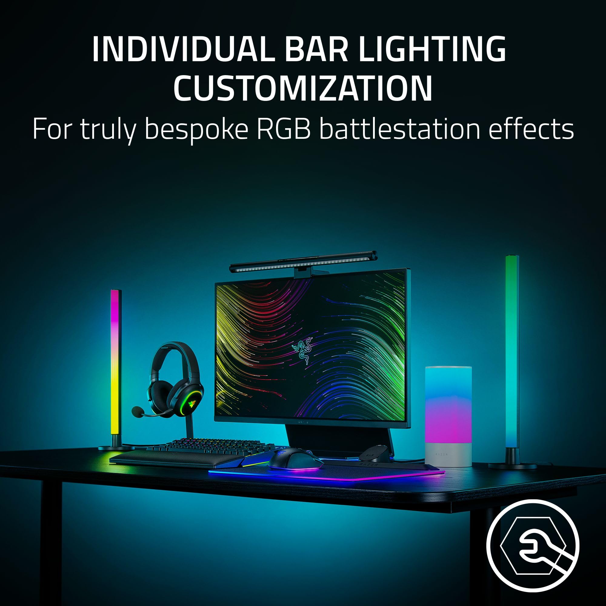 razer-aether-standing-light-bars-reversible-front-back-chroma-rgb-lighting-matte image 3