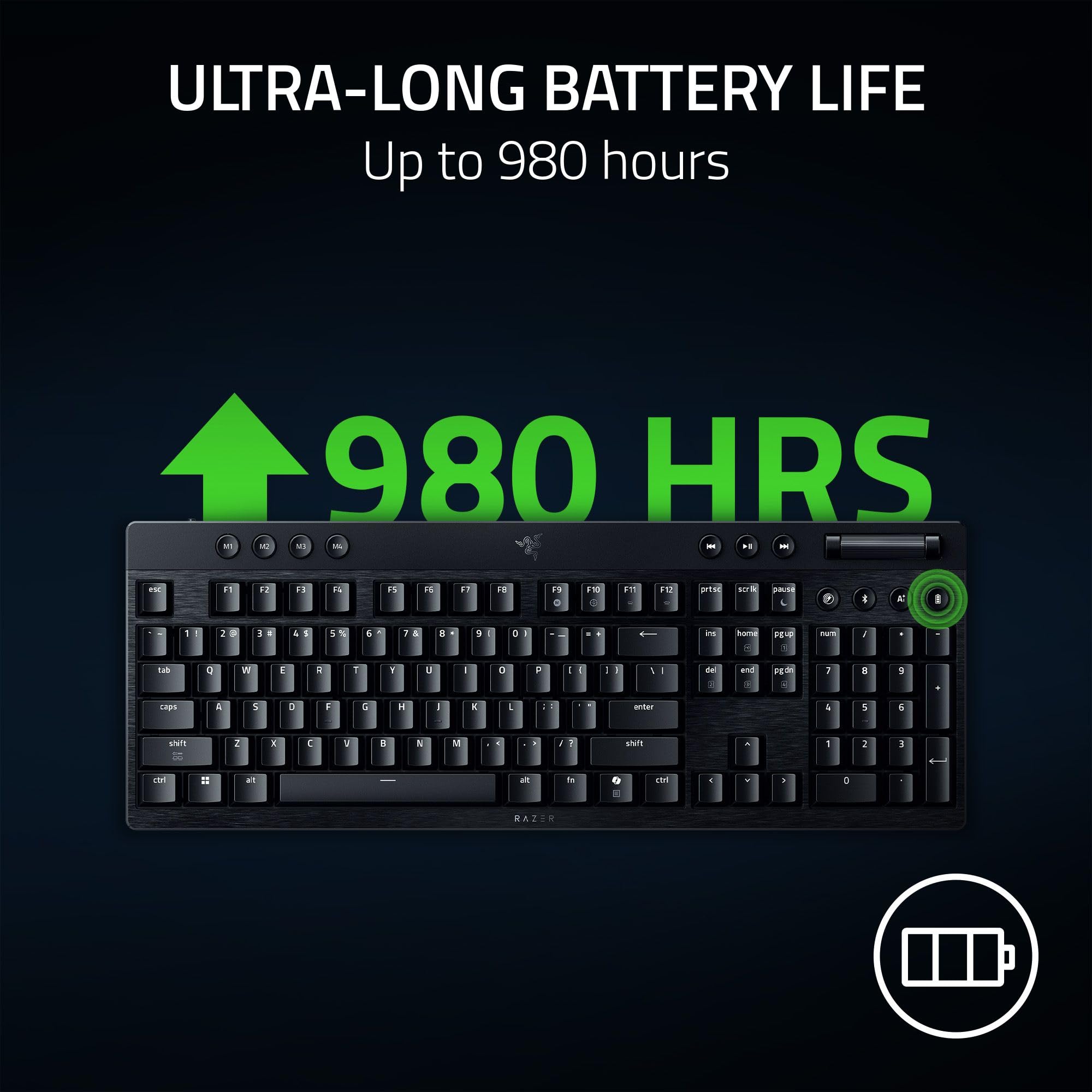 razer-blackwidow-v4-low-profile-hyperspeed-wireless-gaming-keyboard-green-mechan image 7