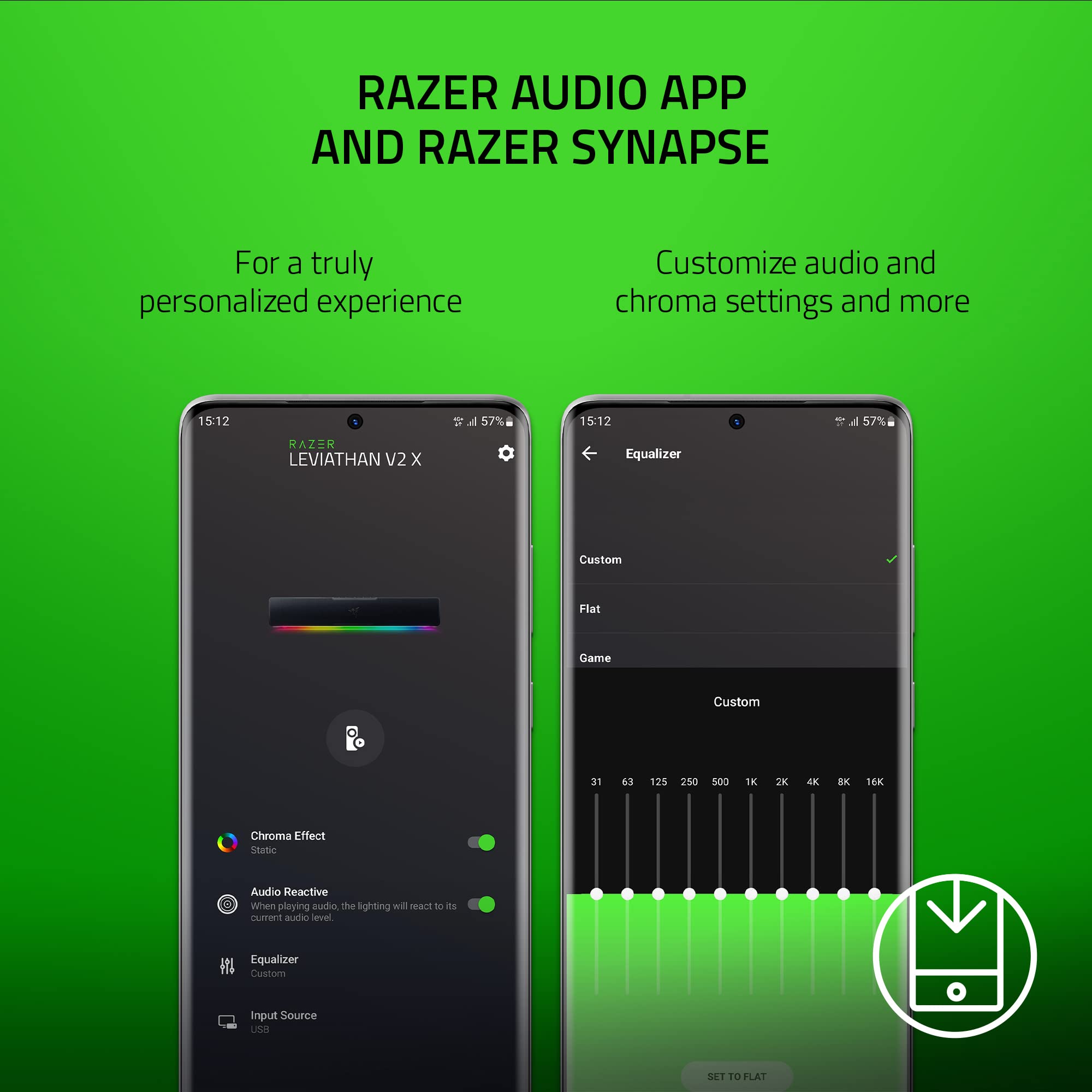 razer-leviathan-v2-x-pc-soundbar-compact-design-full-range-drivers-chroma-rgb-us image 7